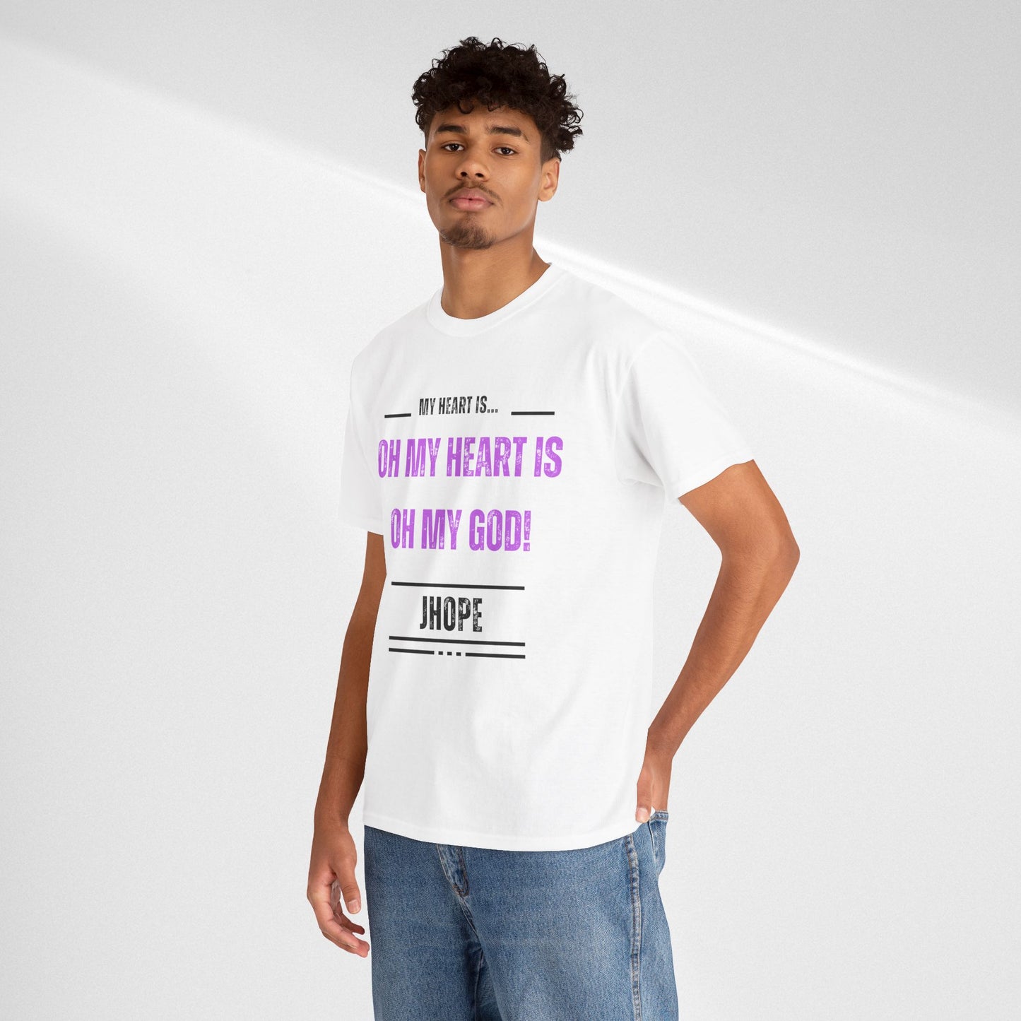 Graphic Tee — "Oh My Heart Is Oh My God!" J-Hope Fan Shirt