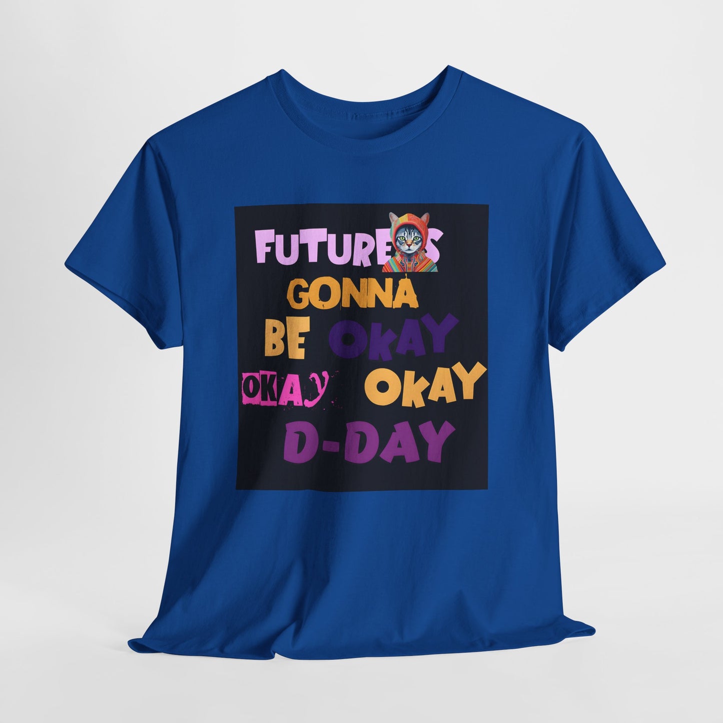 Future's Gonna Be Okay D-Day T-Shirt — Positive Retro Graphic Tee