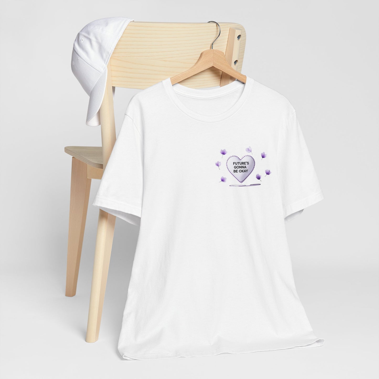Future's Gonna Be Okay T-Shirt — Purple Heart Positive Graphic Tee