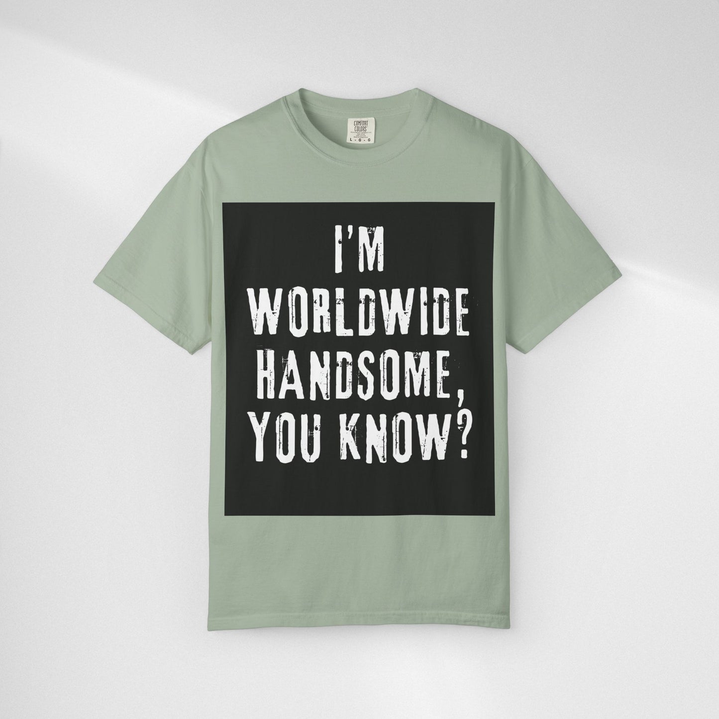 Worldwide Handsome T-Shirt — "I'm Worldwide Handsome, You Know?" Funny Graphic Tee