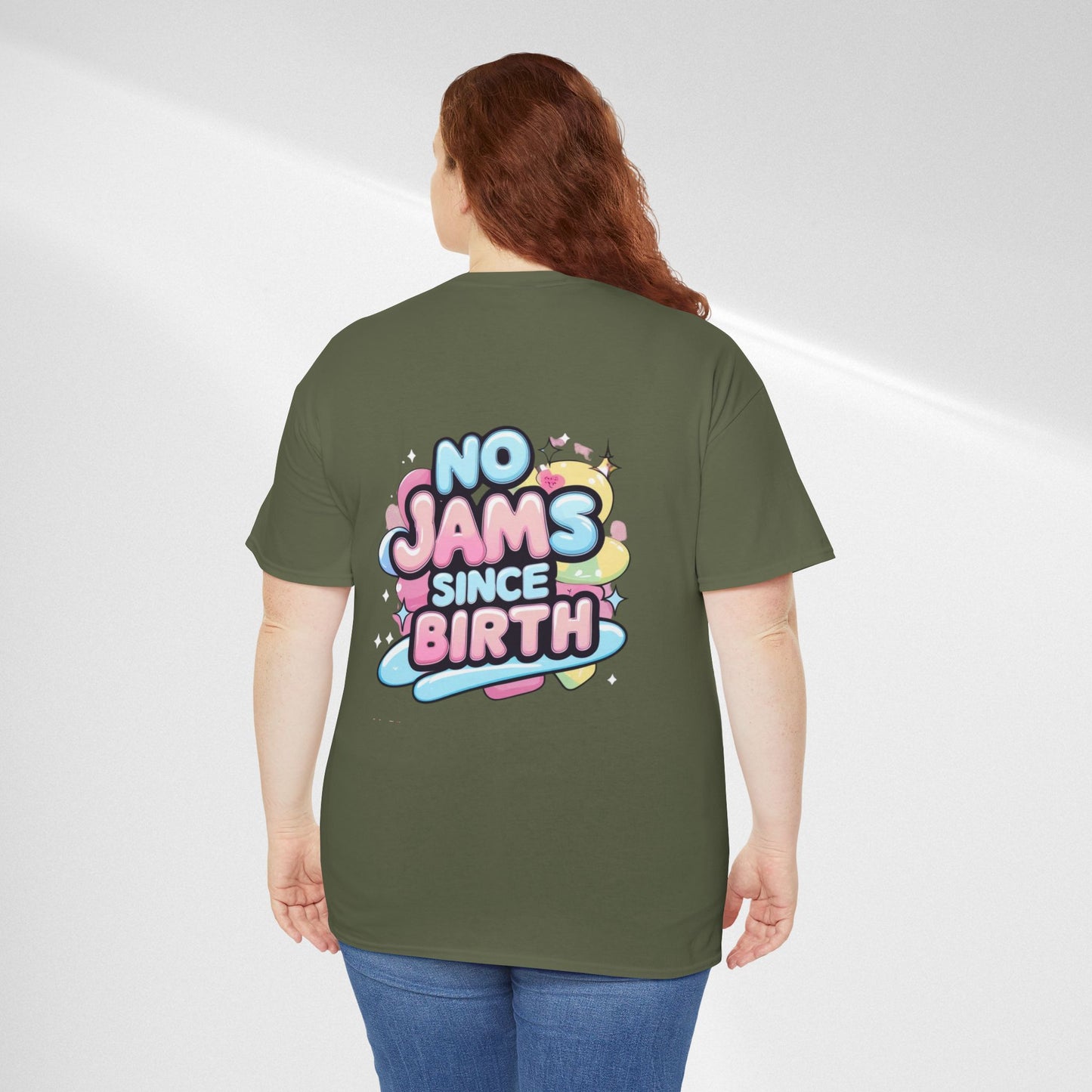 No Jams Since Birth T-Shirt — Cute Pastel Graphic Tee