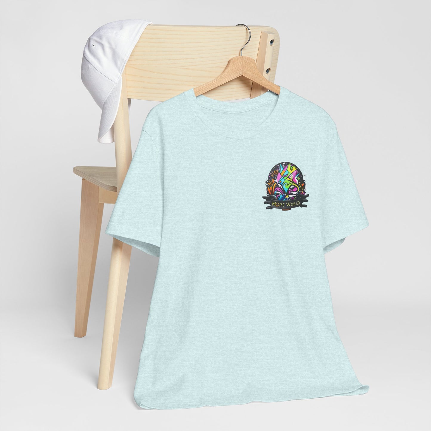 Hope World Graphic Tee — Colorful Graffiti BTS-Inspired Shirt