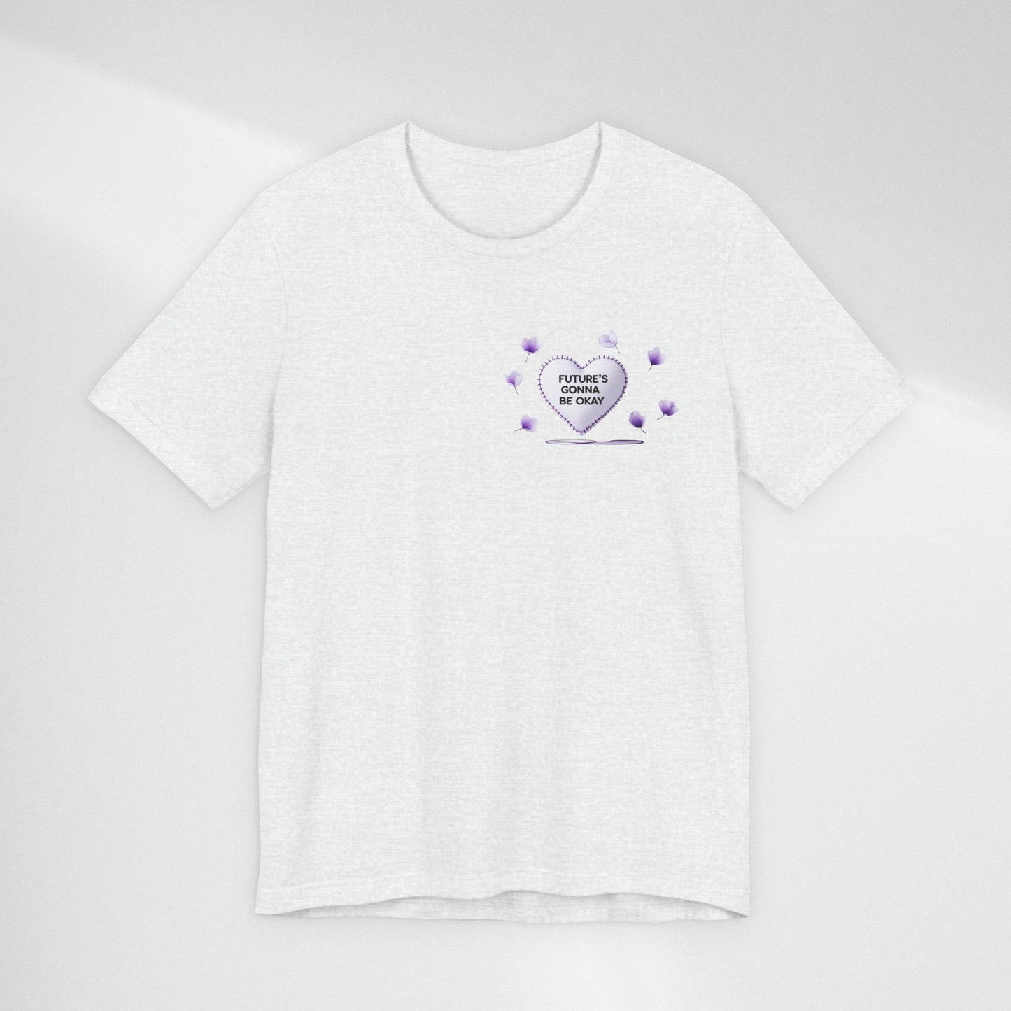 Future's Gonna Be Okay T-Shirt — Purple Heart Positive Graphic Tee