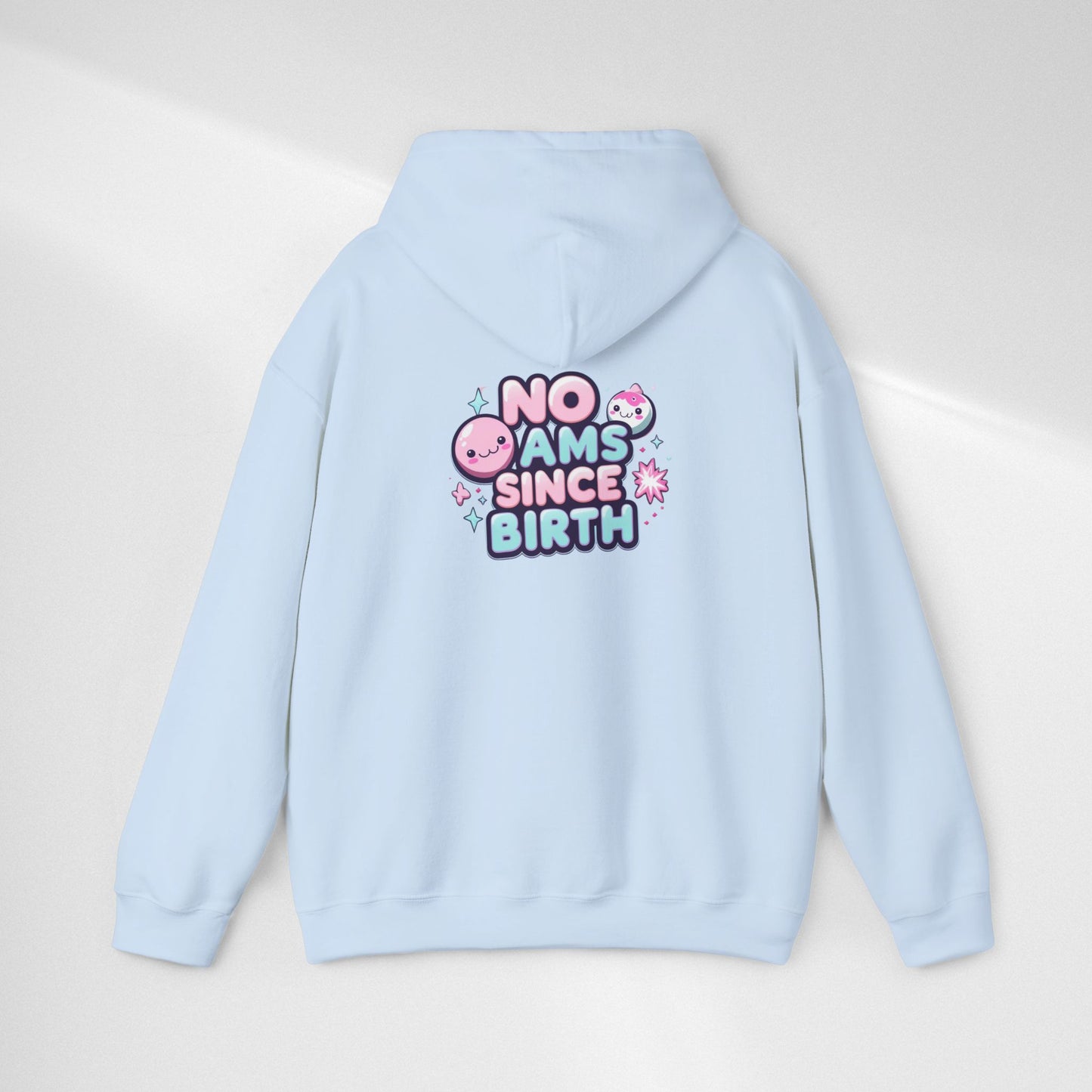 Hoodie — "No Jams Since Birth" Cute Kawaii Graphic Pullover