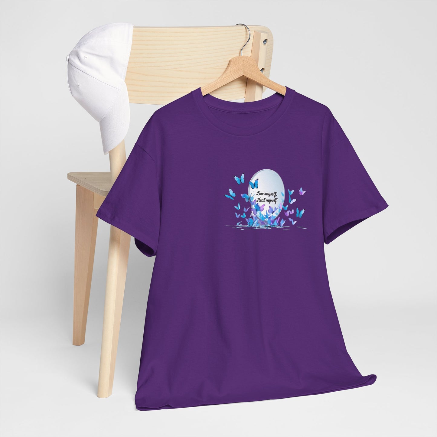 Butterfly Moon T-Shirt — "Strength Through Change" Inspirational Tee