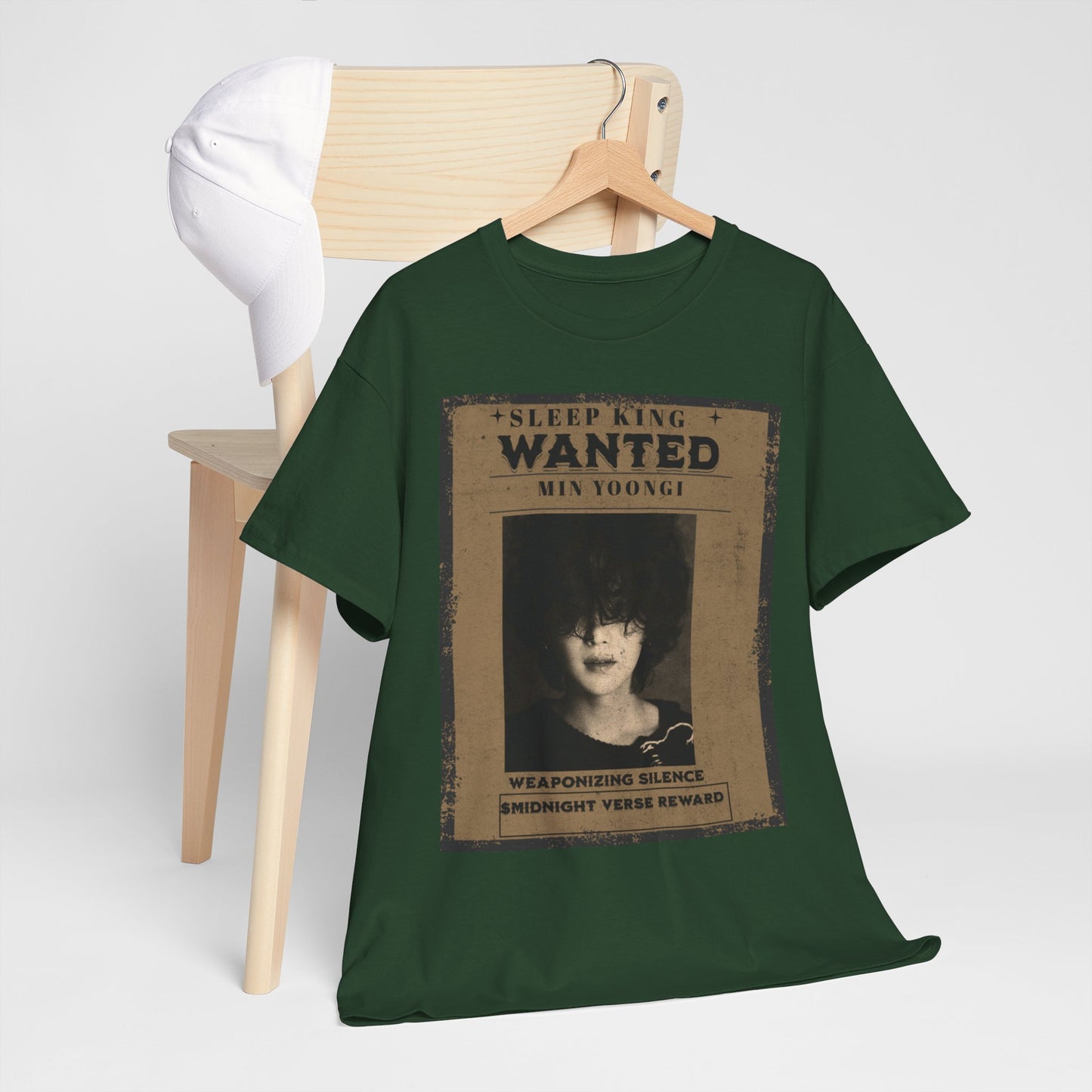 Suga Vintage “Sleeping Wanted” Retro Poster T-Shirt