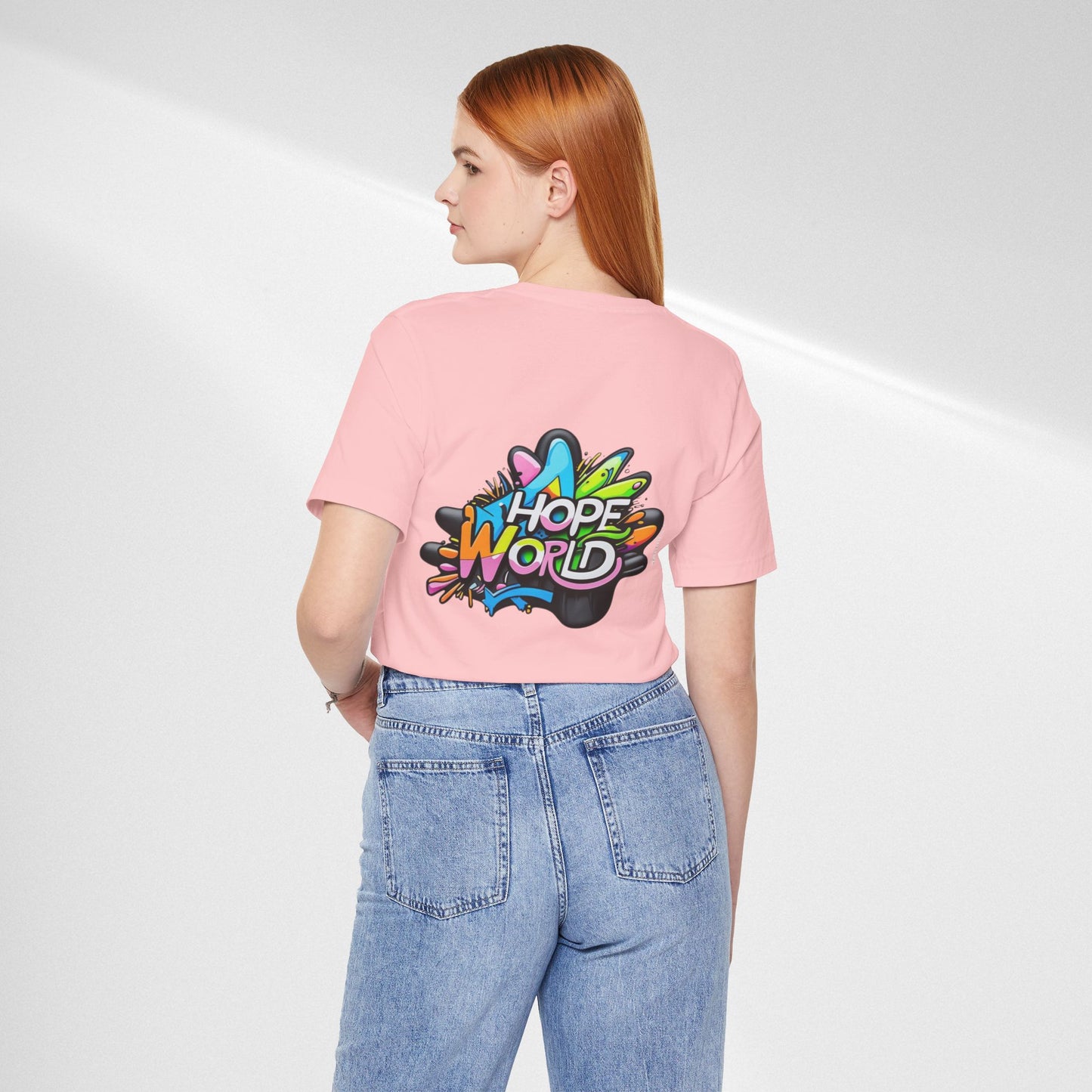 Hope World Graphic Tee — Colorful Graffiti BTS-Inspired Shirt