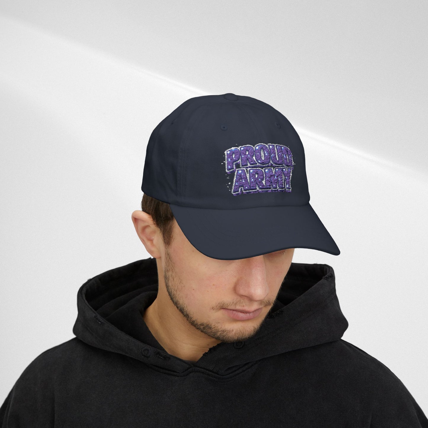 Dad Cap — "Proud Army" Embroidered Baseball Hat