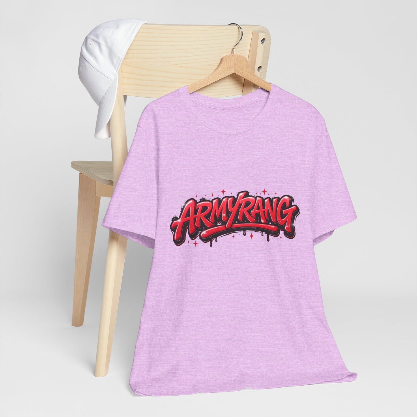 BTS T-Shirt — 'ARMYRANG' Red Graffiti Logo Tee