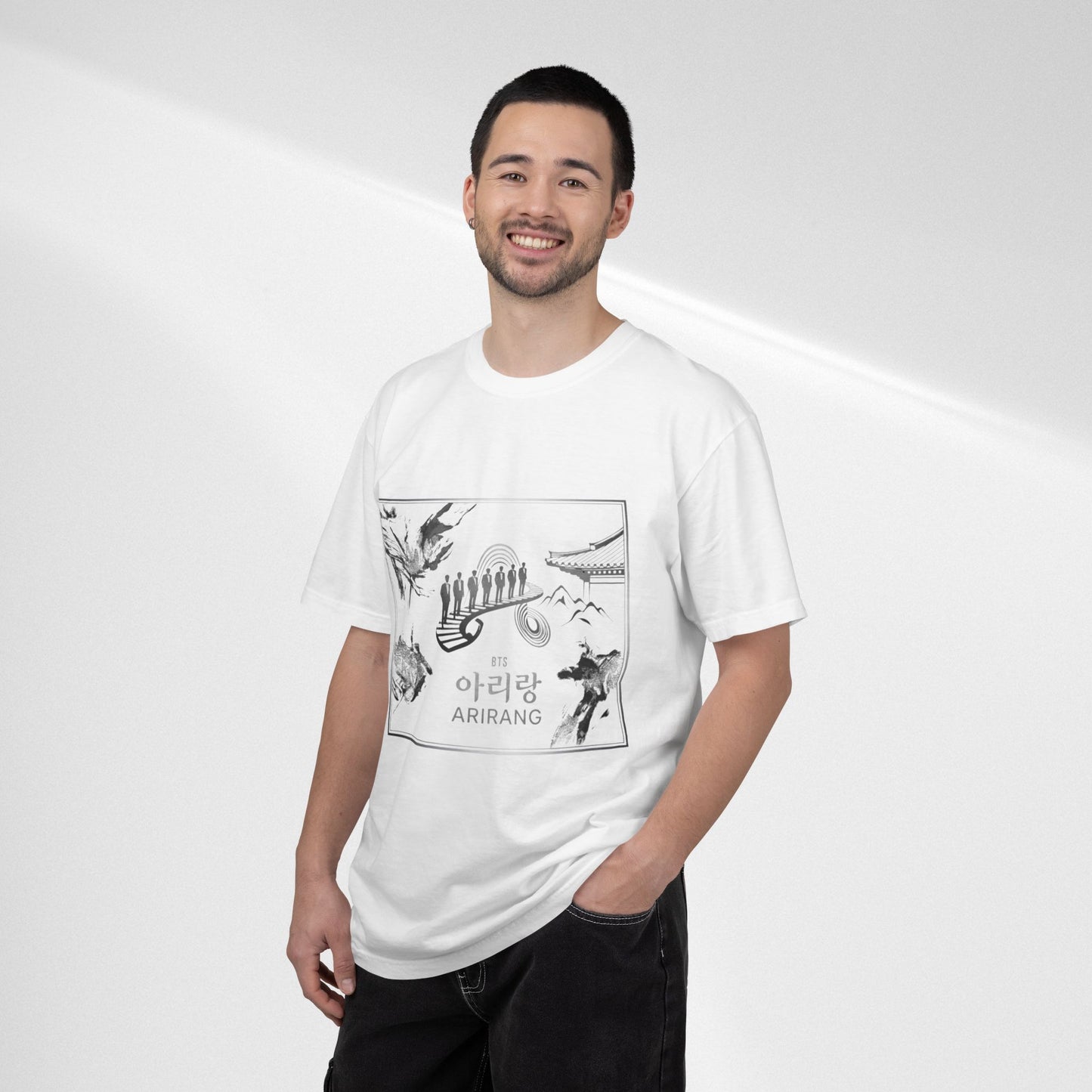 BTS Arirang Graphic T-Shirt — Korean Folklore Illustration Tee