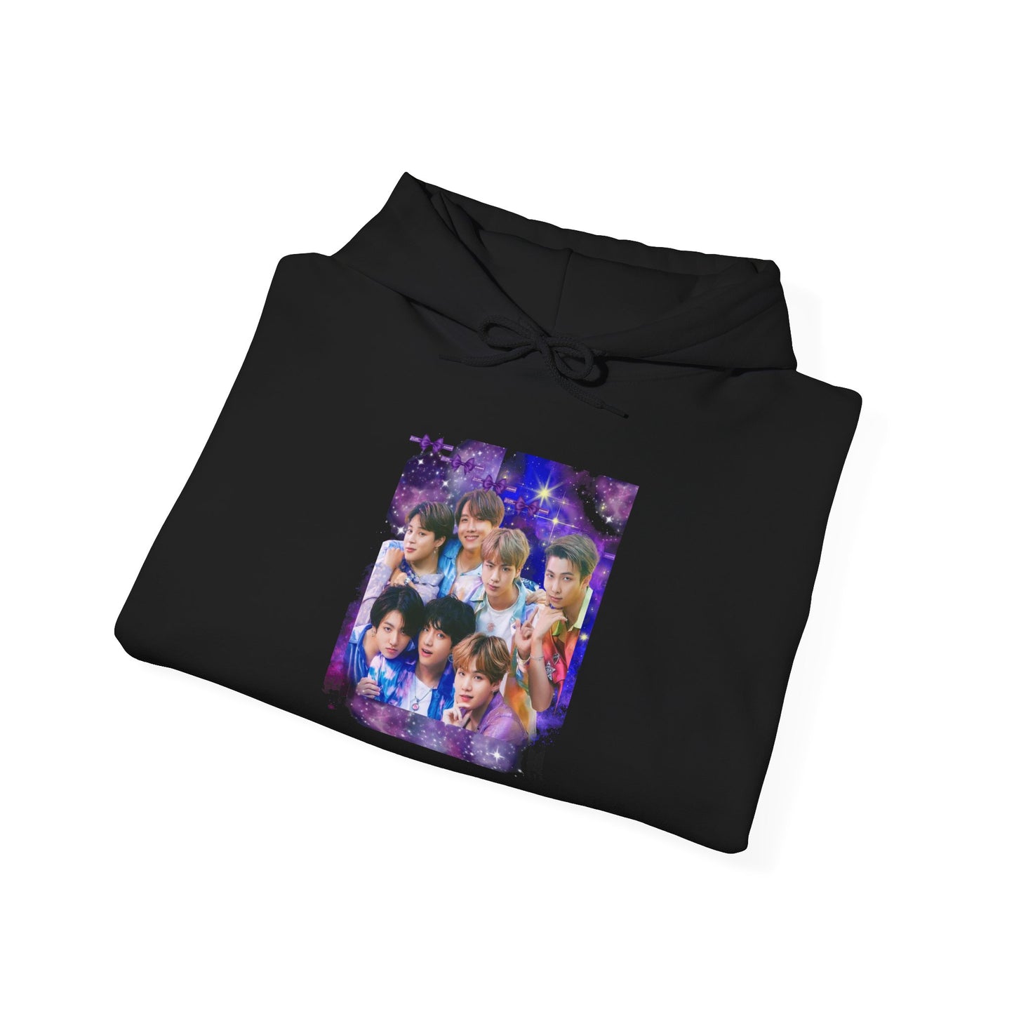 BTS Hoodie — Purple Collage Photo Graphic Hoodie