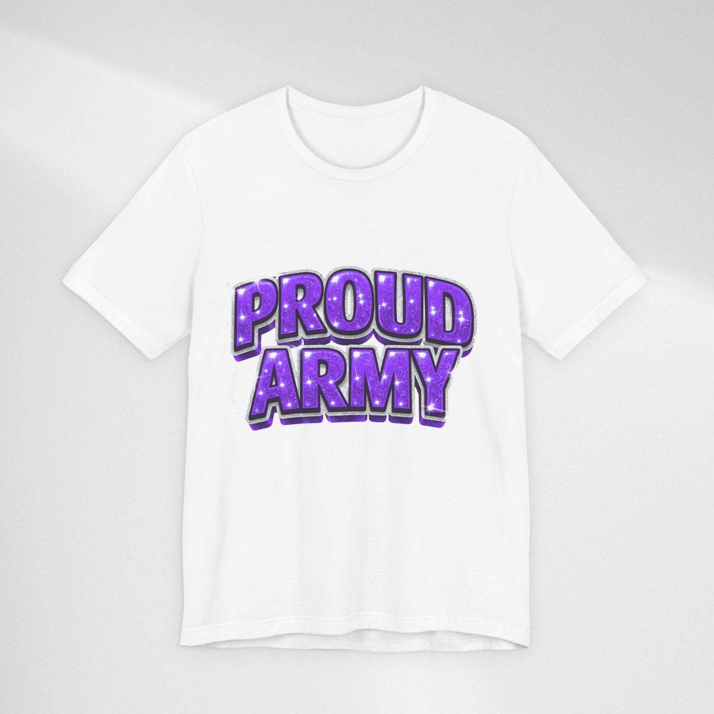 Proud Army T-Shirt — Bold Purple BTS Support Tee