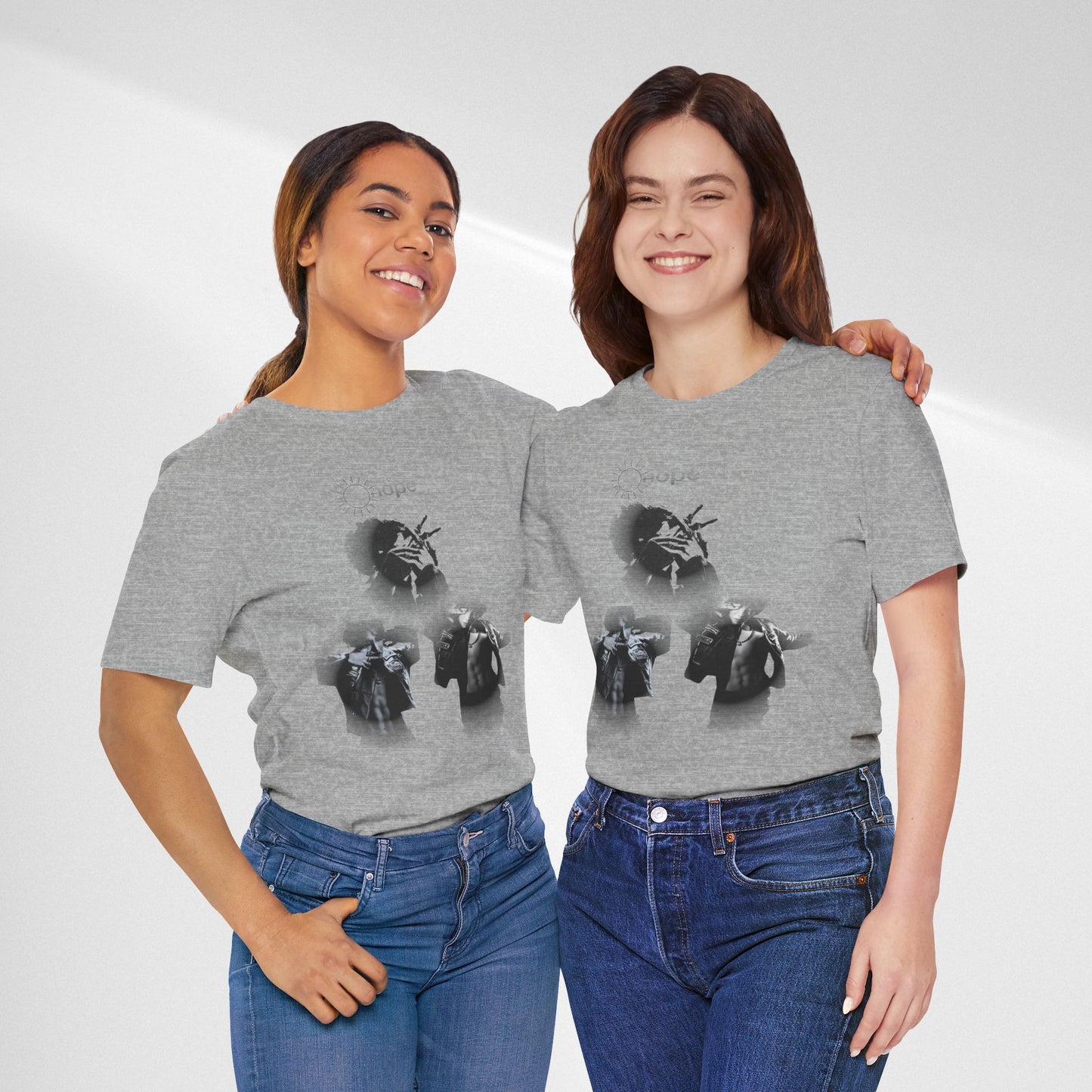 J hope Graphic Tee — Moody Monochrome Portraits