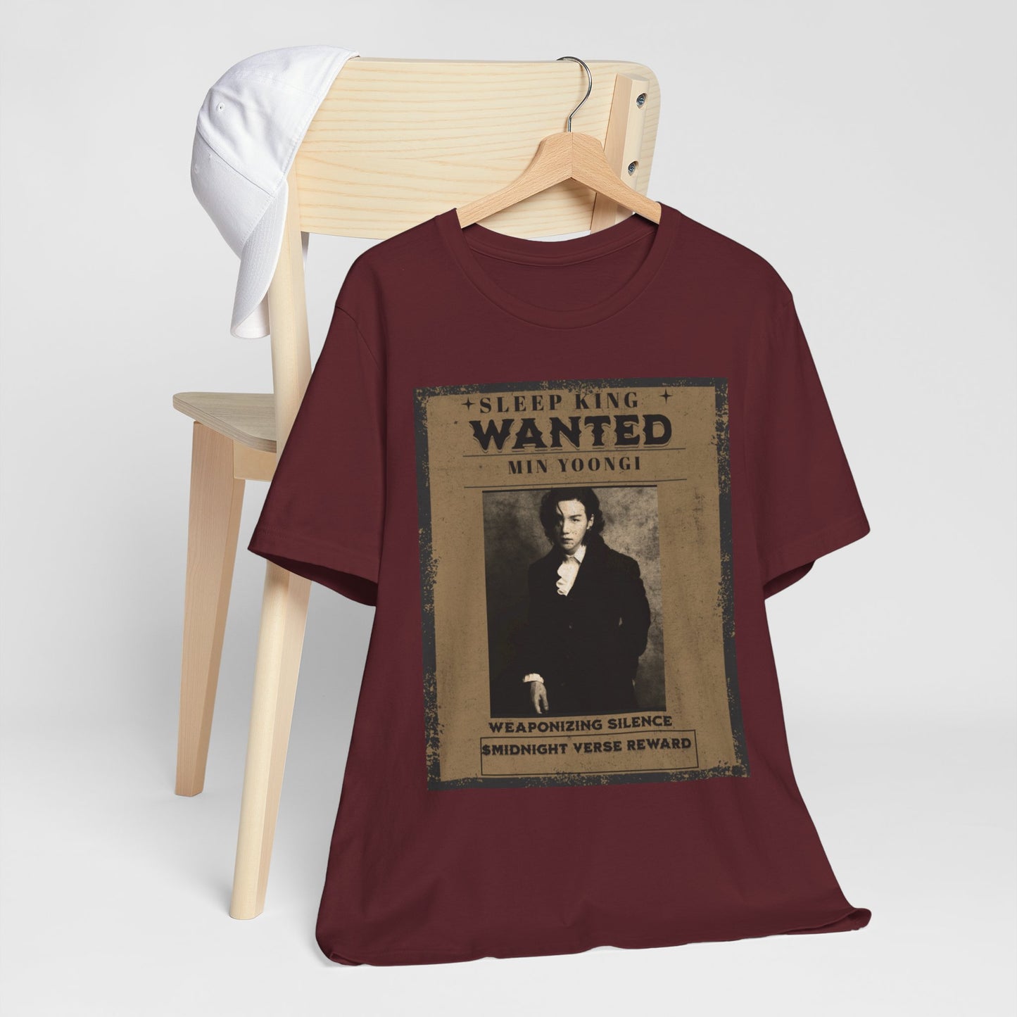 Sleep King Wanted Tee — Vintage 'Min Yoongi' Poster Shirt