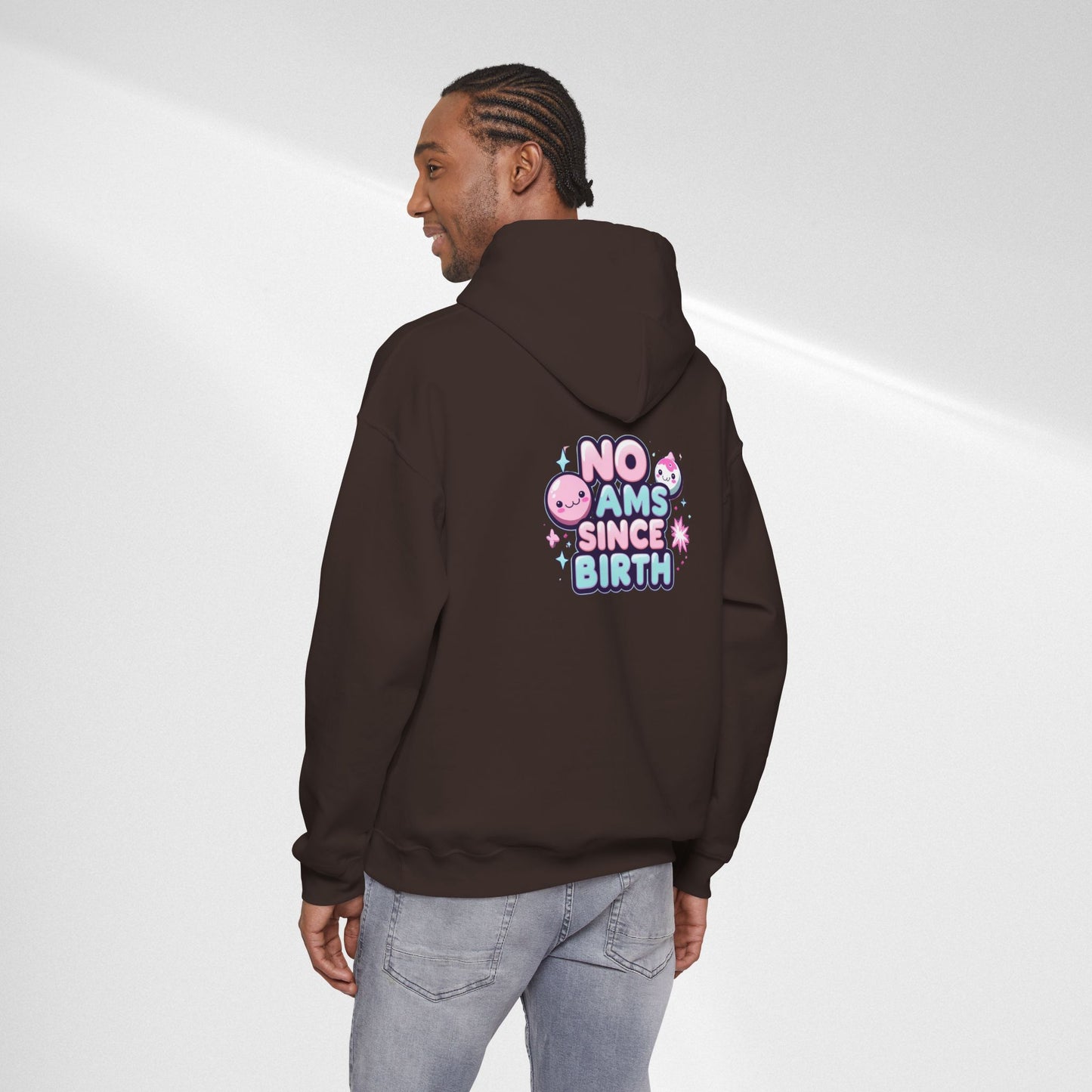 Hoodie — "No Jams Since Birth" Cute Kawaii Graphic Pullover
