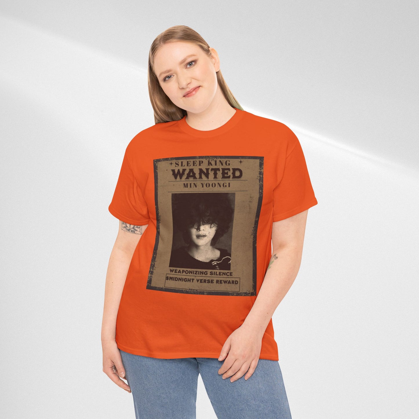 Suga Vintage “Sleeping Wanted” Retro Poster T-Shirt