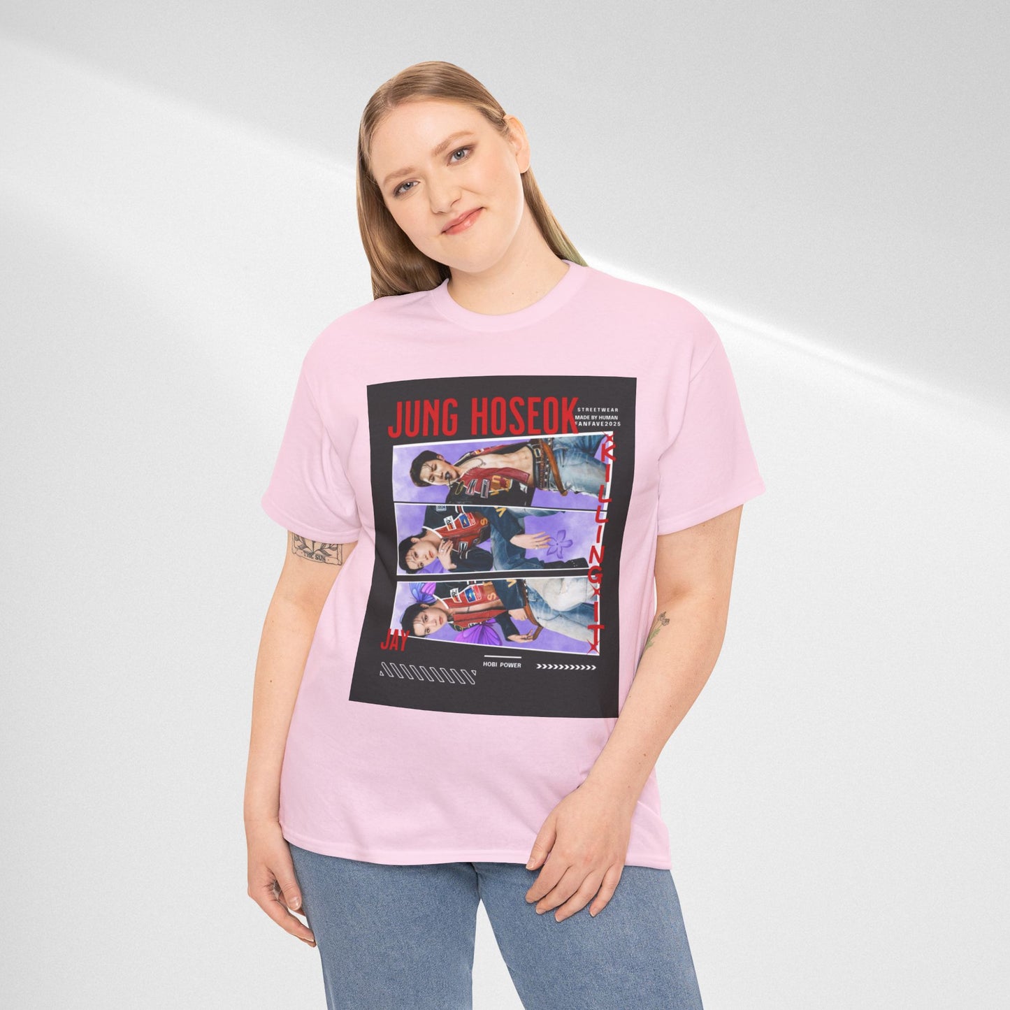 Jung Hoseok Photo Collage Tee — Retro K-Pop Fan Shirt