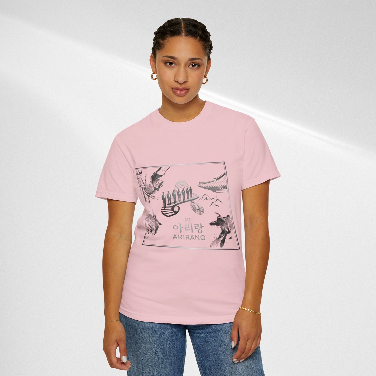 BTS Arirang Graphic T-Shirt — Korean Folklore Illustration Tee