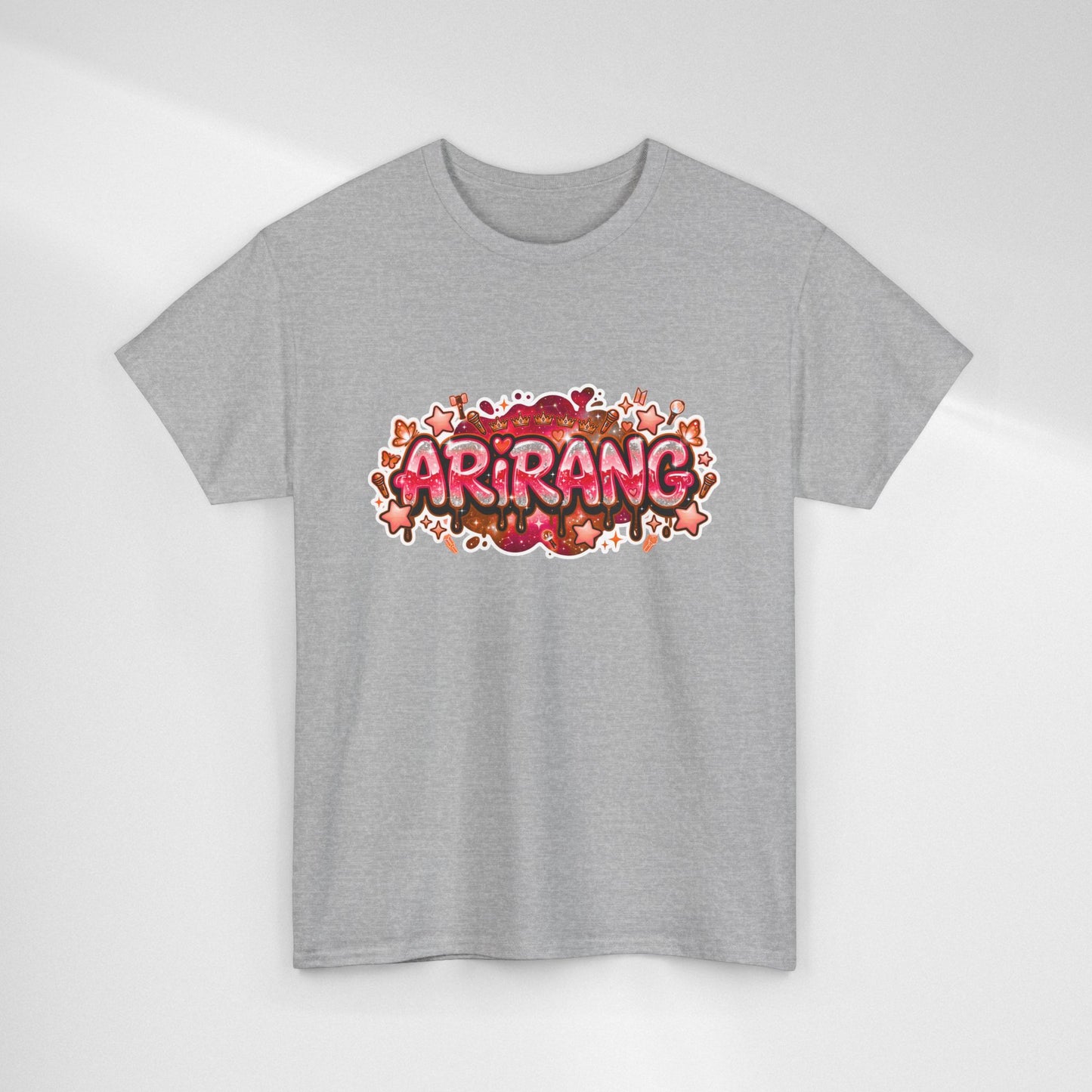 BTS Arirang Floral Graphic Tee - Korean Music Tribute Shirt