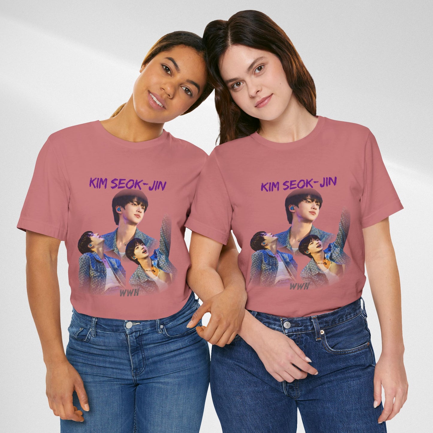 K-Pop Idol Photo Tee — 'Kim Seok-Jin' Graphic T-Shirt