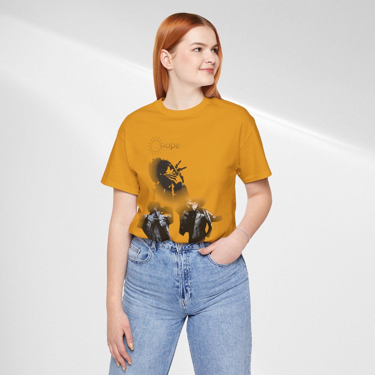 J hope Graphic Tee — Moody Monochrome Portraits