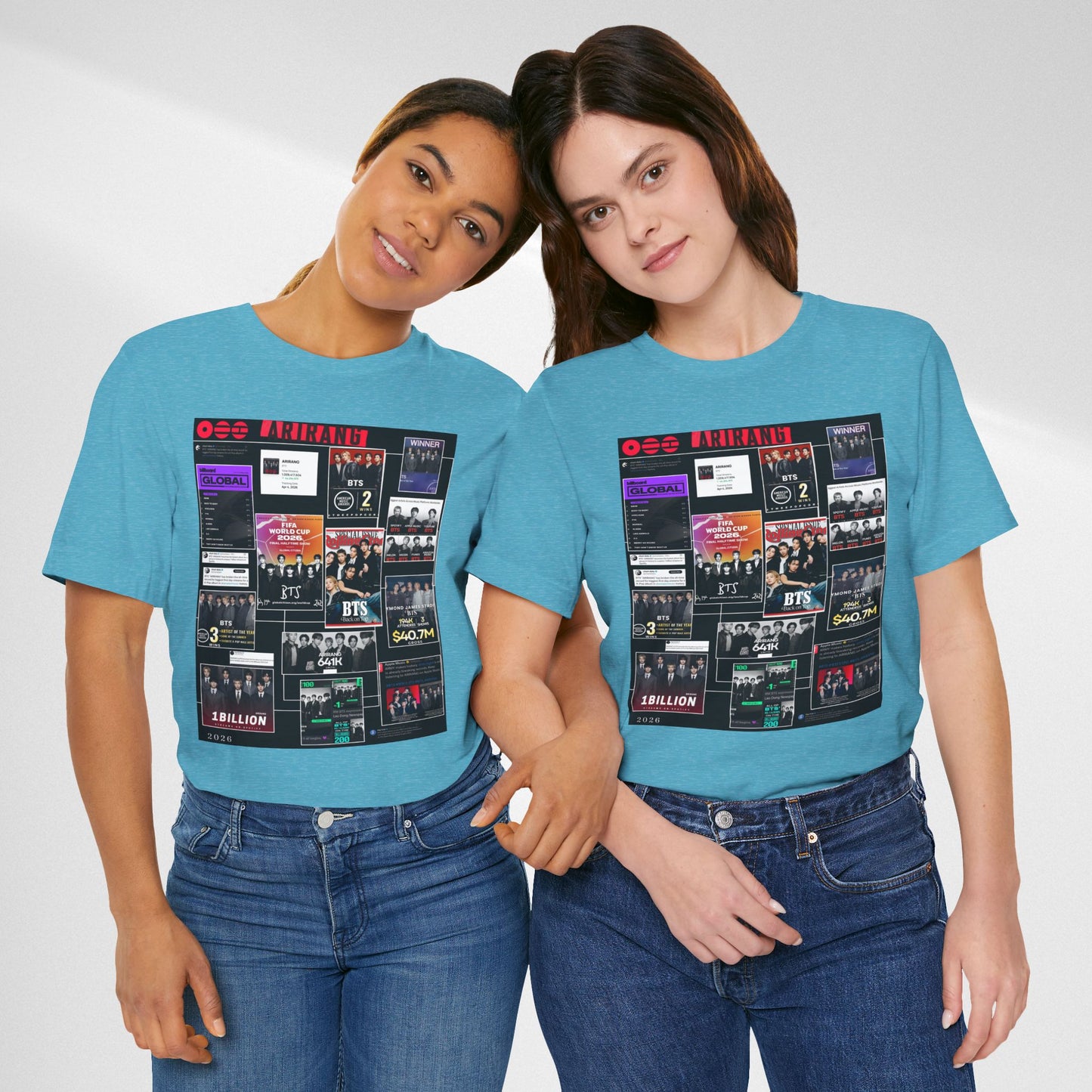 BTS  ARIRANG Collage Graphic Tee — K‑Pop Fan Tribute Shirt