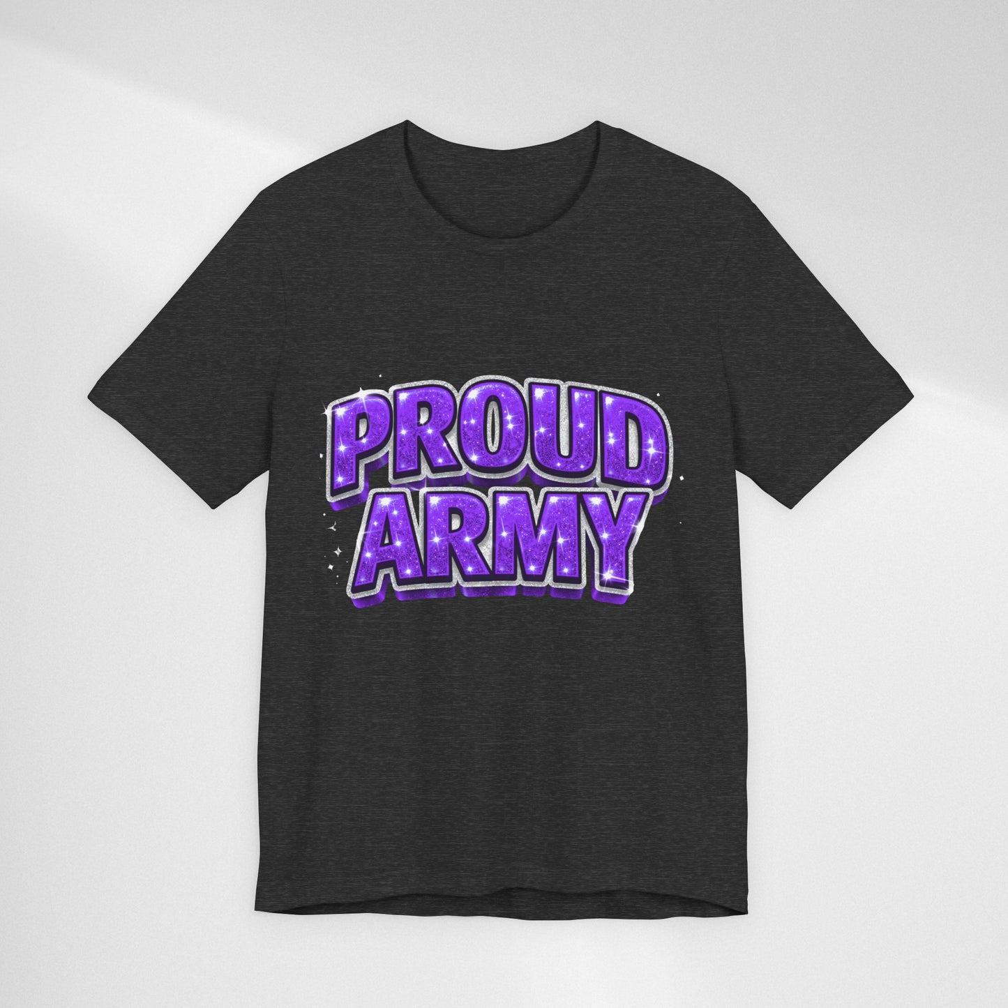 Proud Army T-Shirt — Bold Purple BTS Support Tee