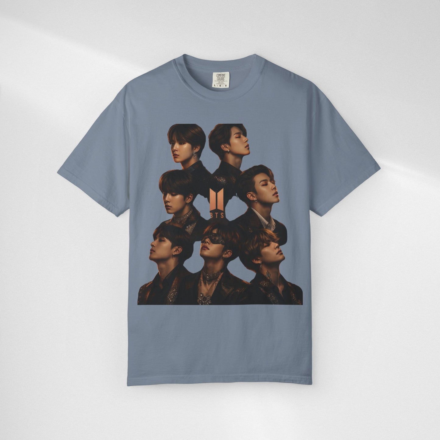 BTS Portrait Collage T-Shirt — Dark Mood Graphic Tee
