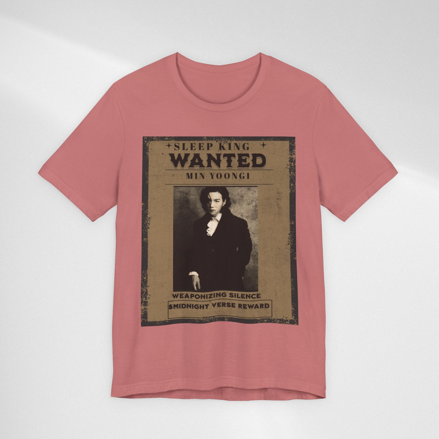 Sleep King Wanted Tee — Vintage 'Min Yoongi' Poster Shirt