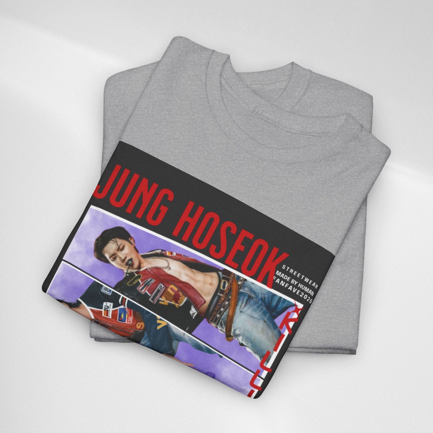 Jung Hoseok Photo Collage Tee — Retro K-Pop Fan Shirt