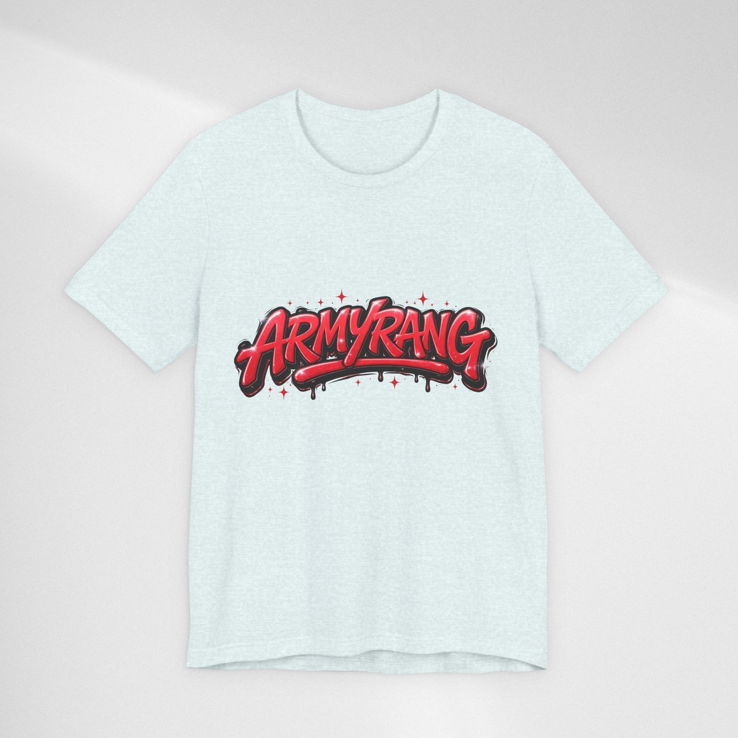 BTS T-Shirt — 'ARMYRANG' Red Graffiti Logo Tee