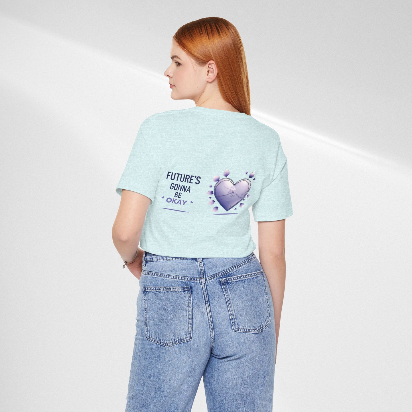 Future's Gonna Be Okay T-Shirt — Purple Heart Positive Graphic Tee