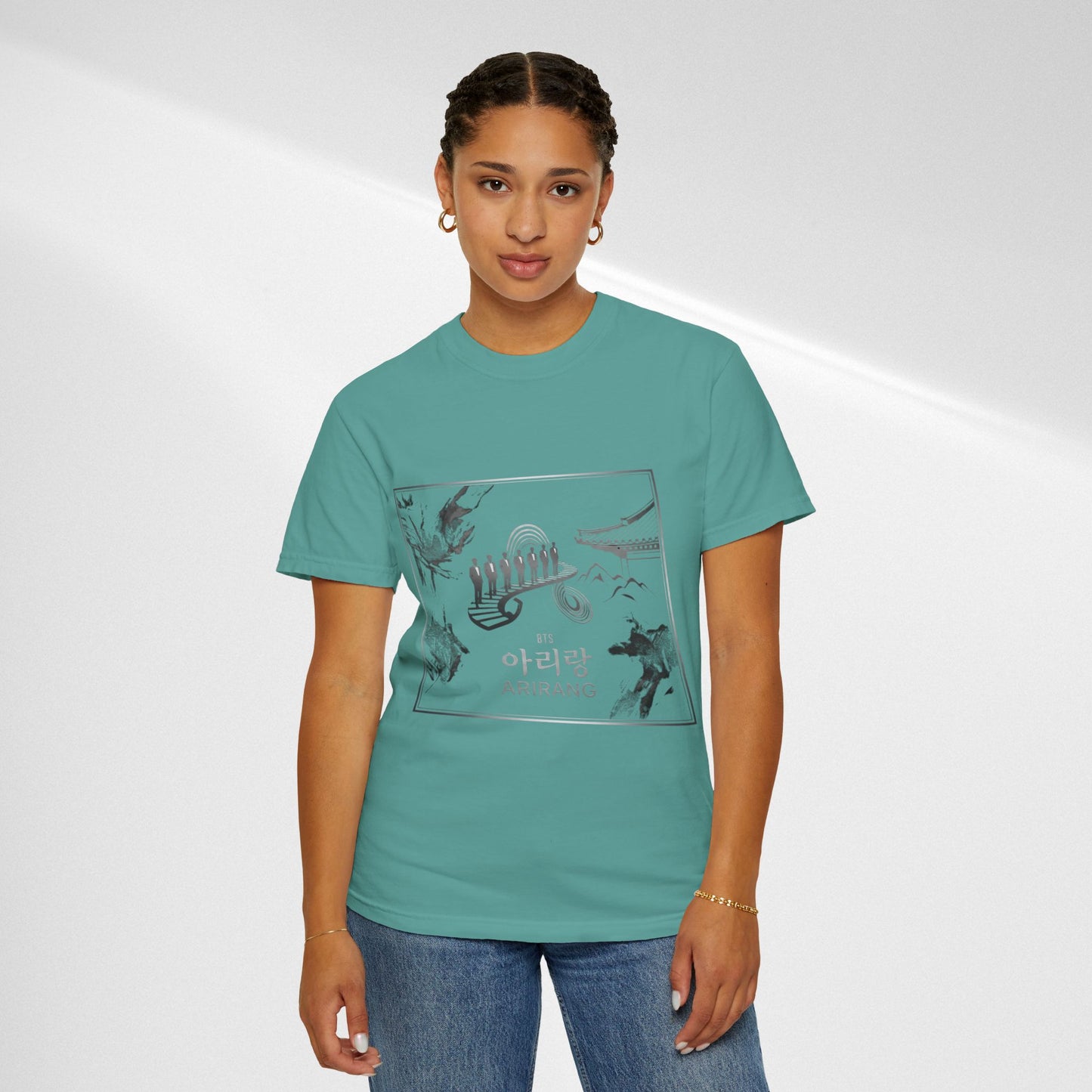 BTS Arirang Graphic T-Shirt — Korean Folklore Illustration Tee