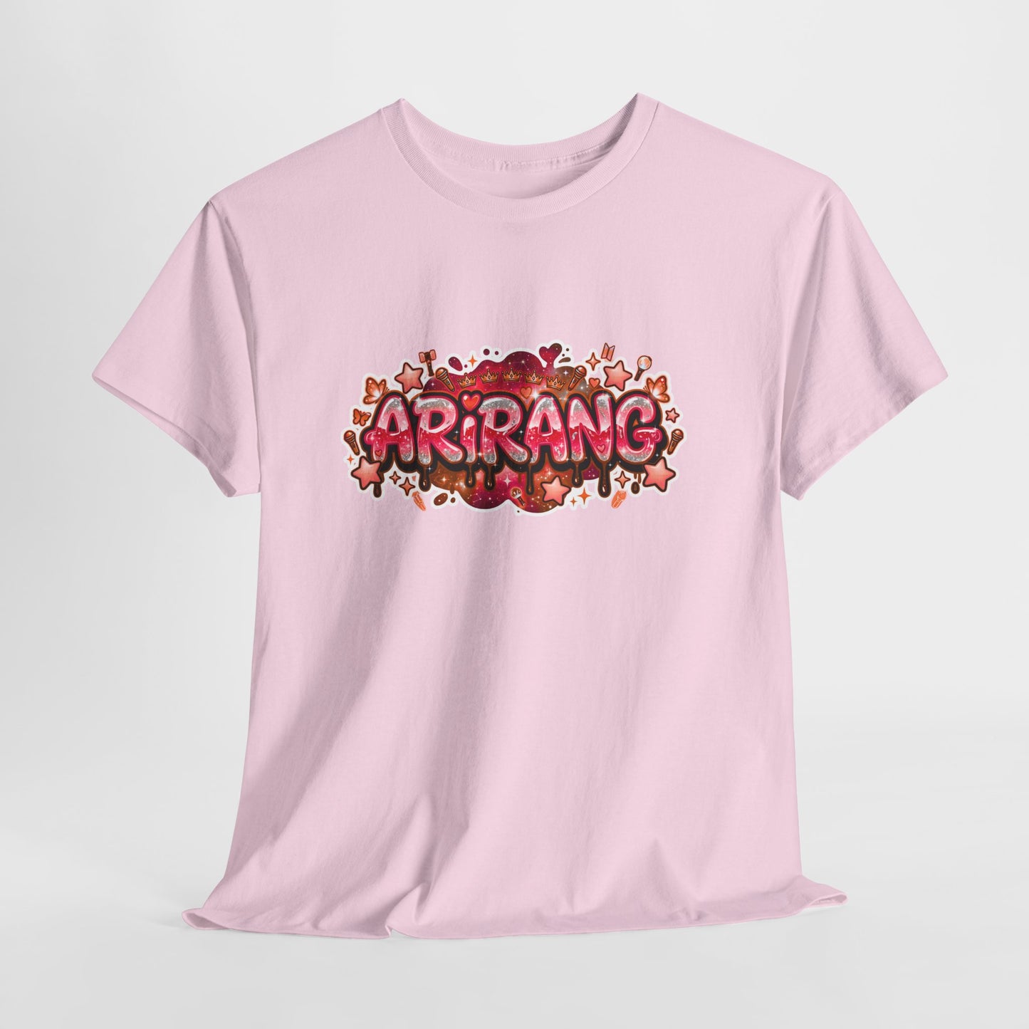 BTS Arirang Floral Graphic Tee - Korean Music Tribute Shirt