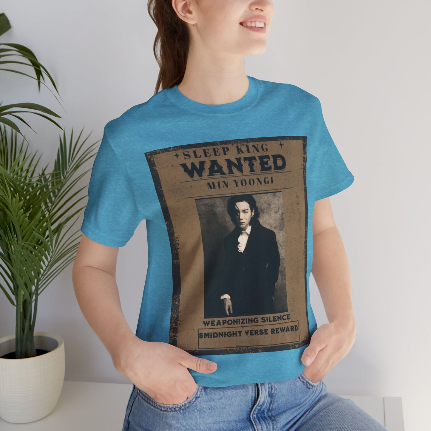 Sleep King Wanted Tee — Vintage 'Min Yoongi' Poster Shirt