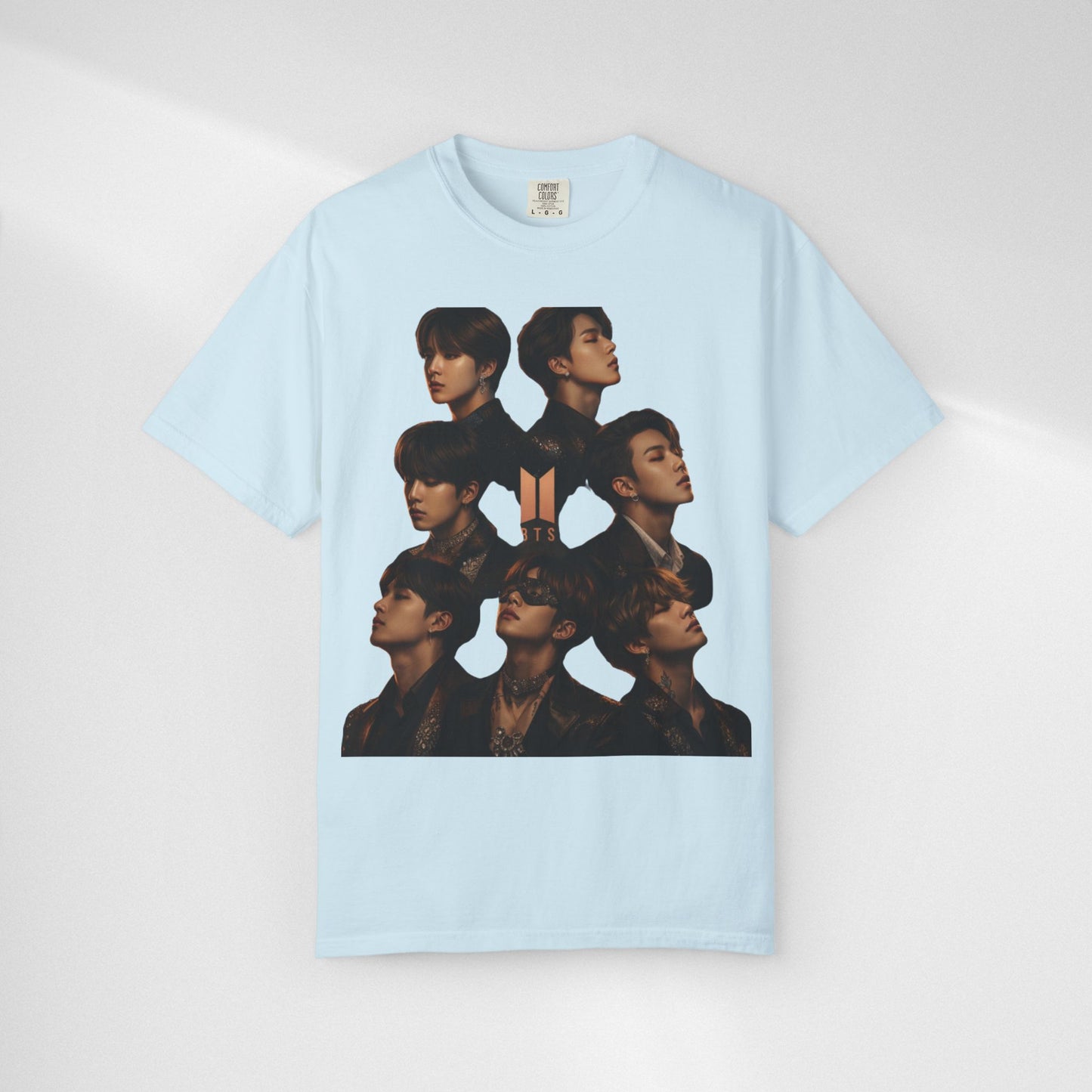 BTS Portrait Collage T-Shirt — Dark Mood Graphic Tee