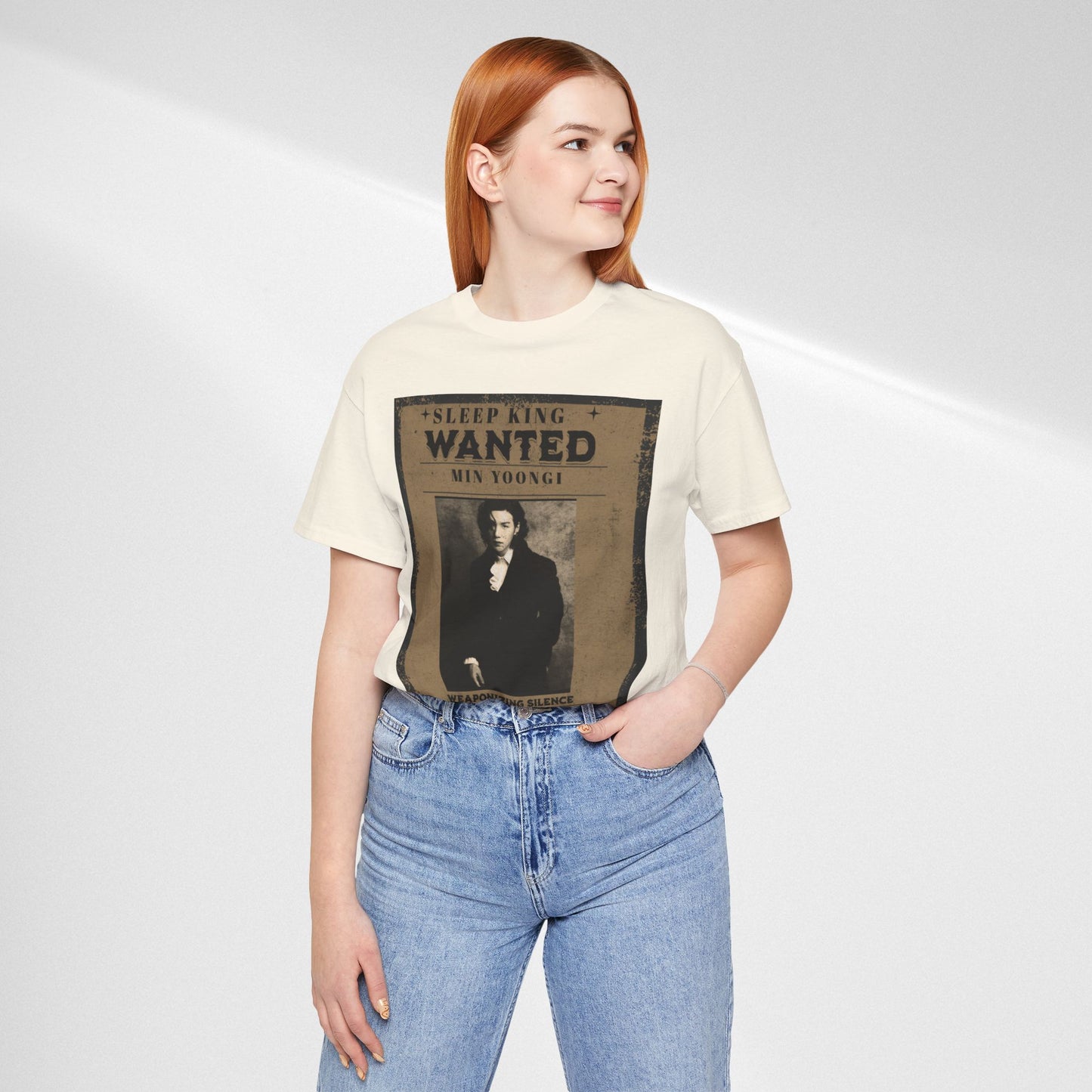 Sleep King Wanted Tee — Vintage 'Min Yoongi' Poster Shirt