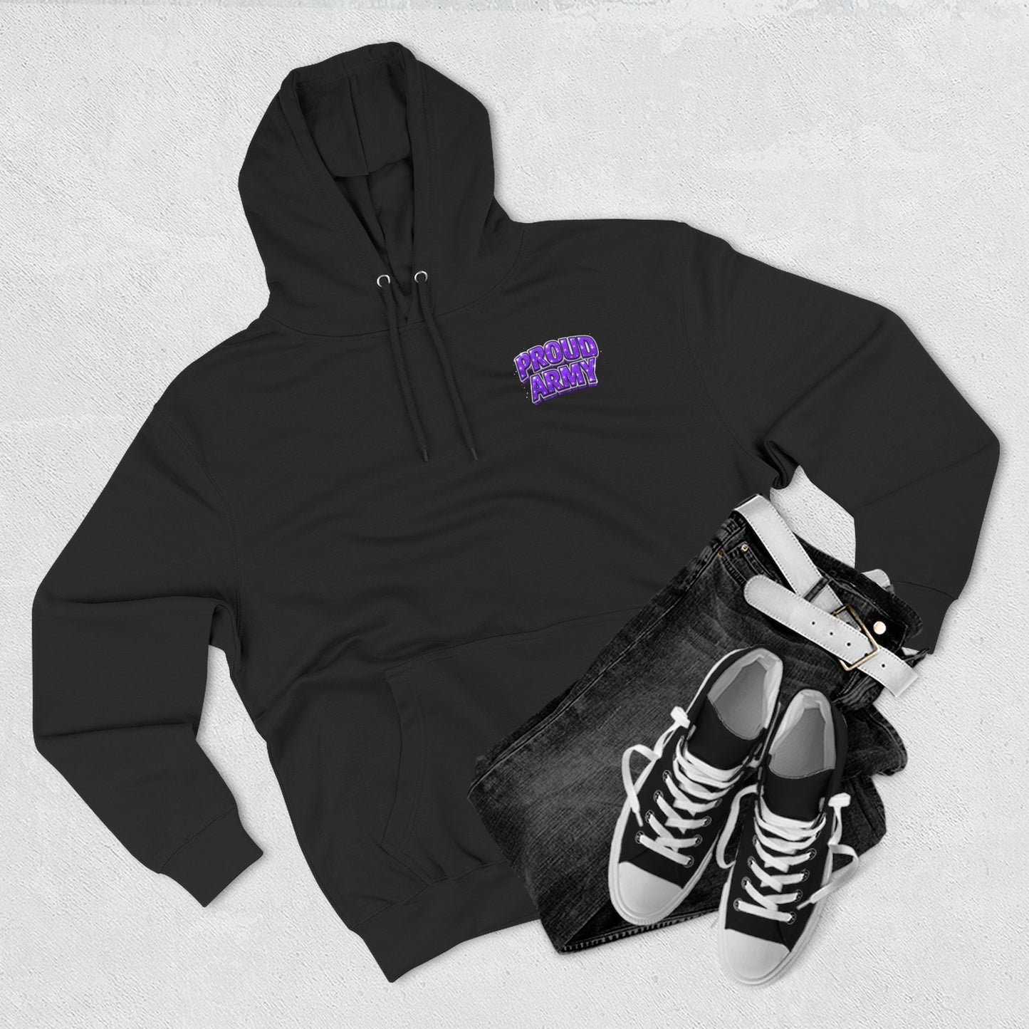 BTS Bangtan Photo-Panel Hoodie — 'Bangtan' 9-Eyes Graphic Fleece Hoodie