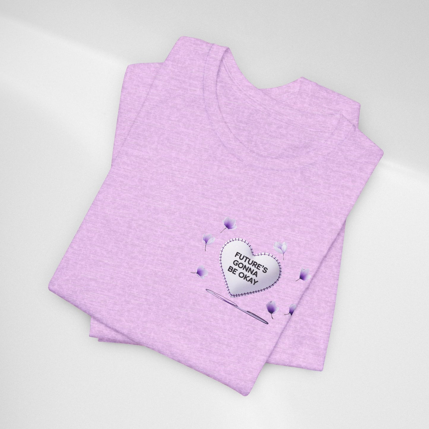 Future's Gonna Be Okay T-Shirt — Purple Heart Positive Graphic Tee