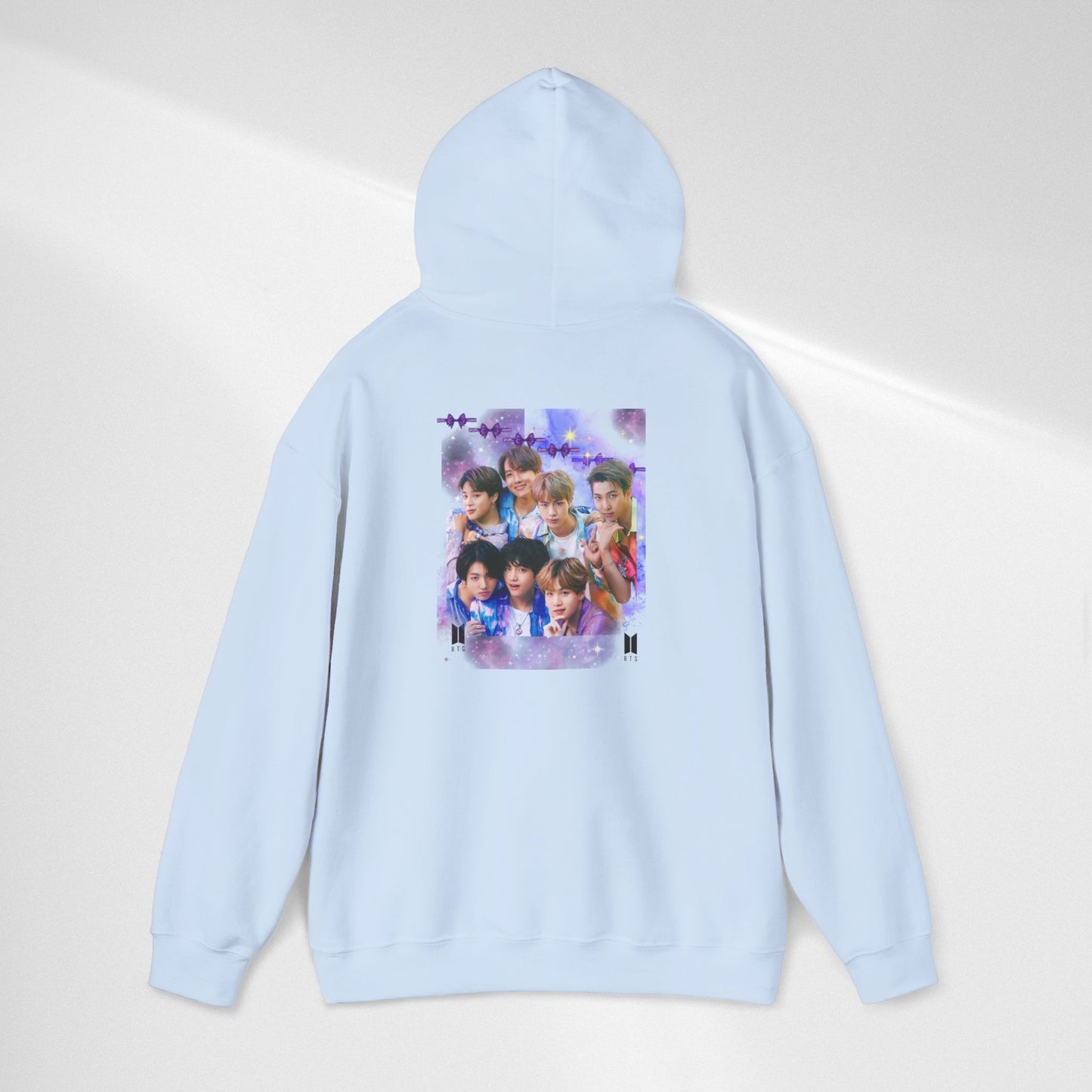 BTS Hoodie — Purple Collage Photo Graphic Hoodie