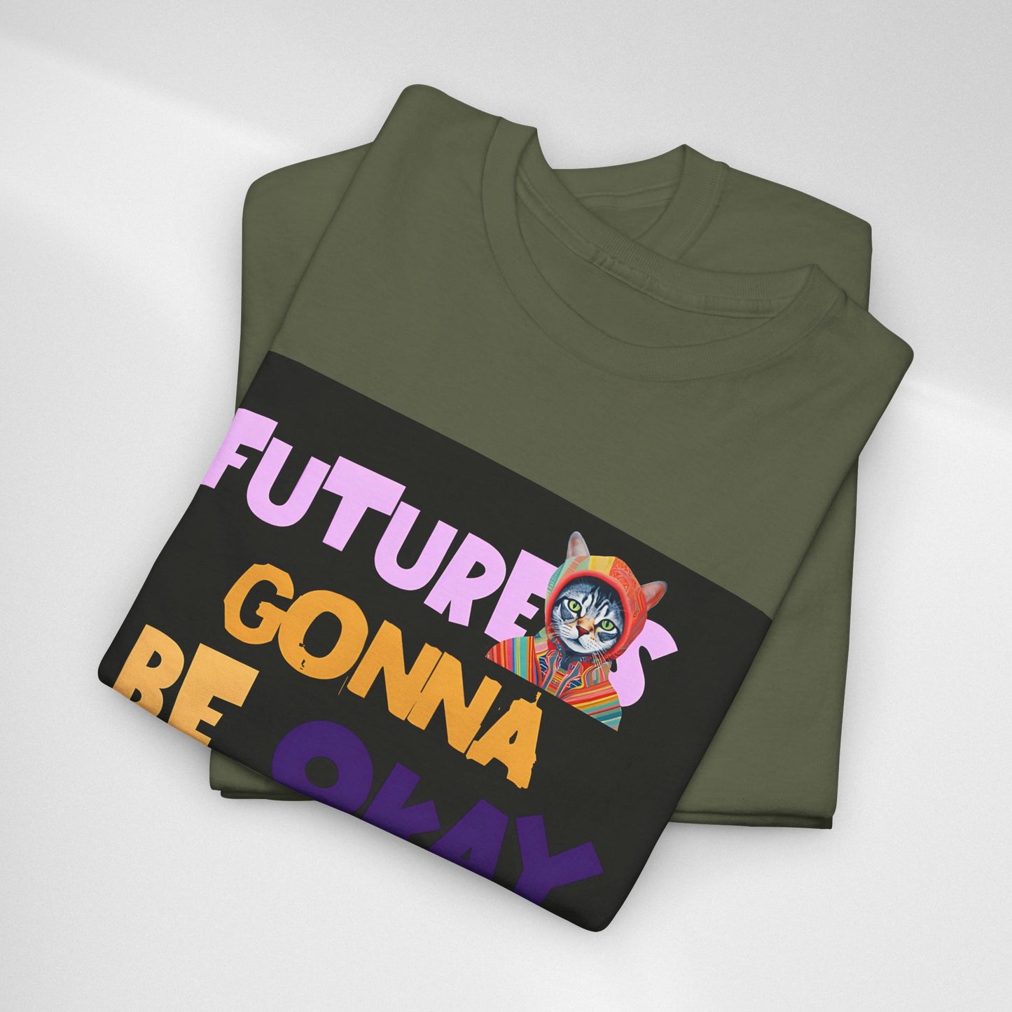 Future's Gonna Be Okay D-Day T-Shirt — Positive Retro Graphic Tee