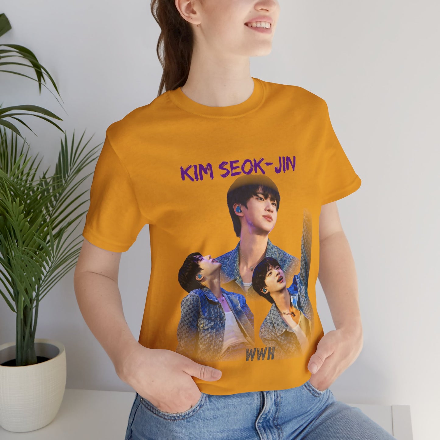 K-Pop Idol Photo Tee — 'Kim Seok-Jin' Graphic T-Shirt