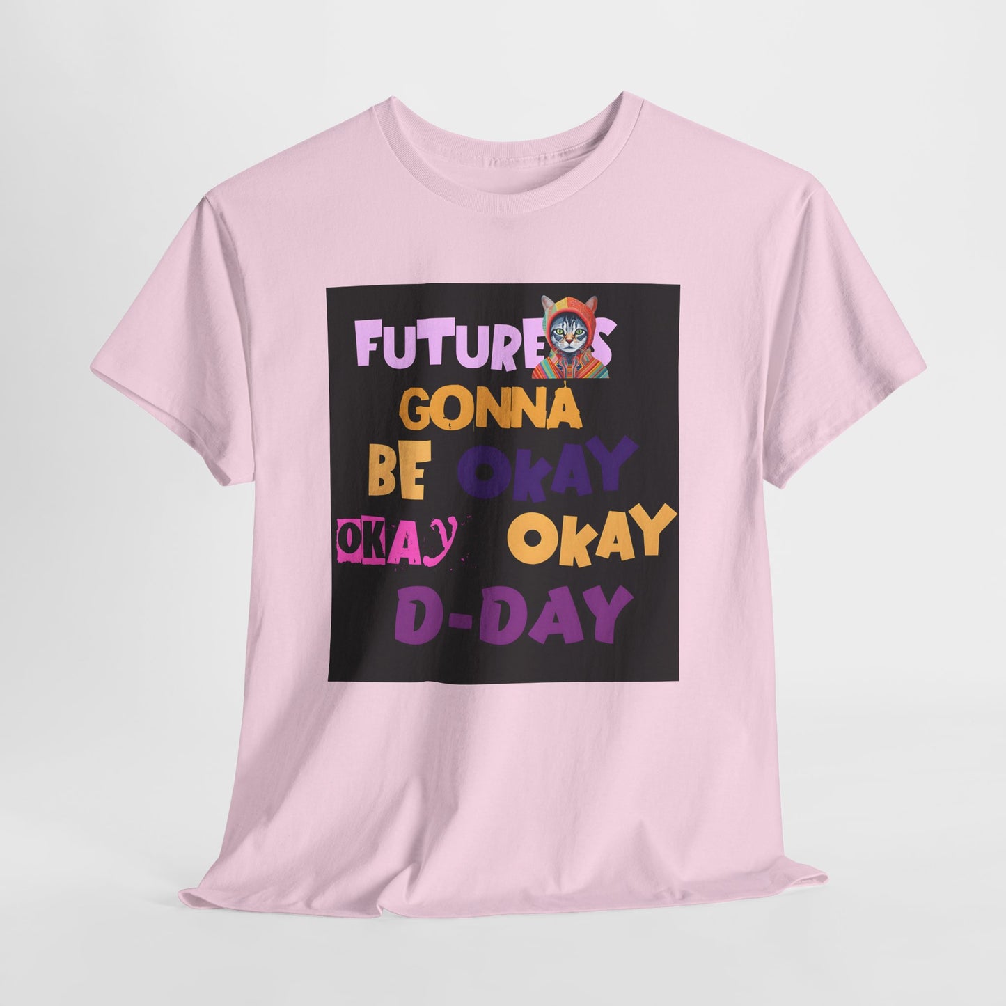 Future's Gonna Be Okay D-Day T-Shirt — Positive Retro Graphic Tee