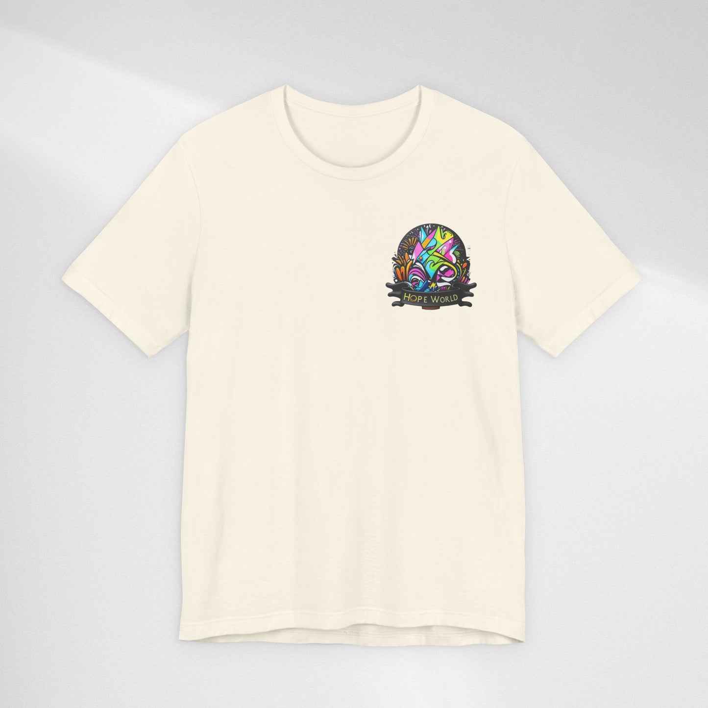 Hope World Graphic Tee — Colorful Graffiti BTS-Inspired Shirt