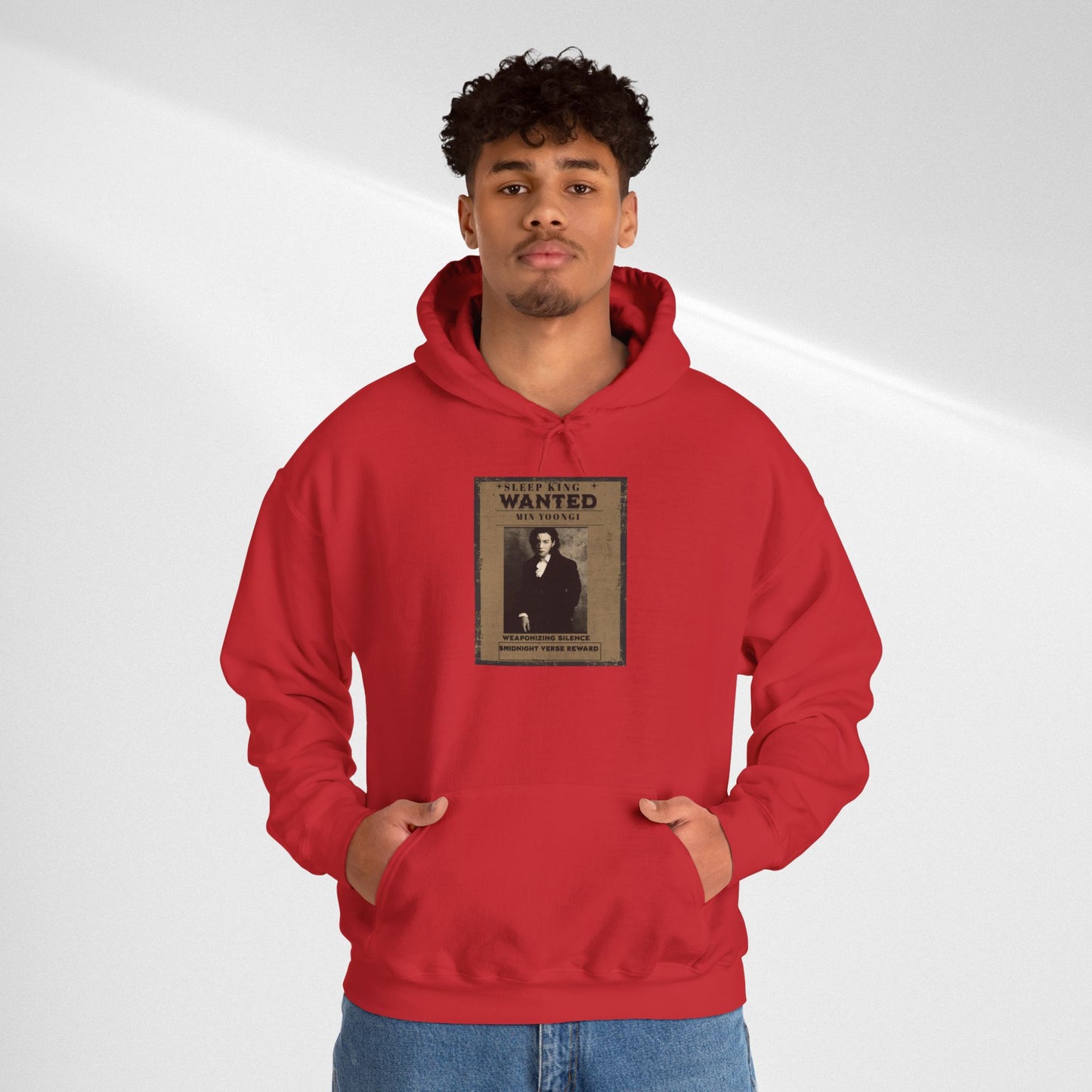 Suga Wanted Poster Hoodie — Vintage 'Wanted' Photo Sweatshirt