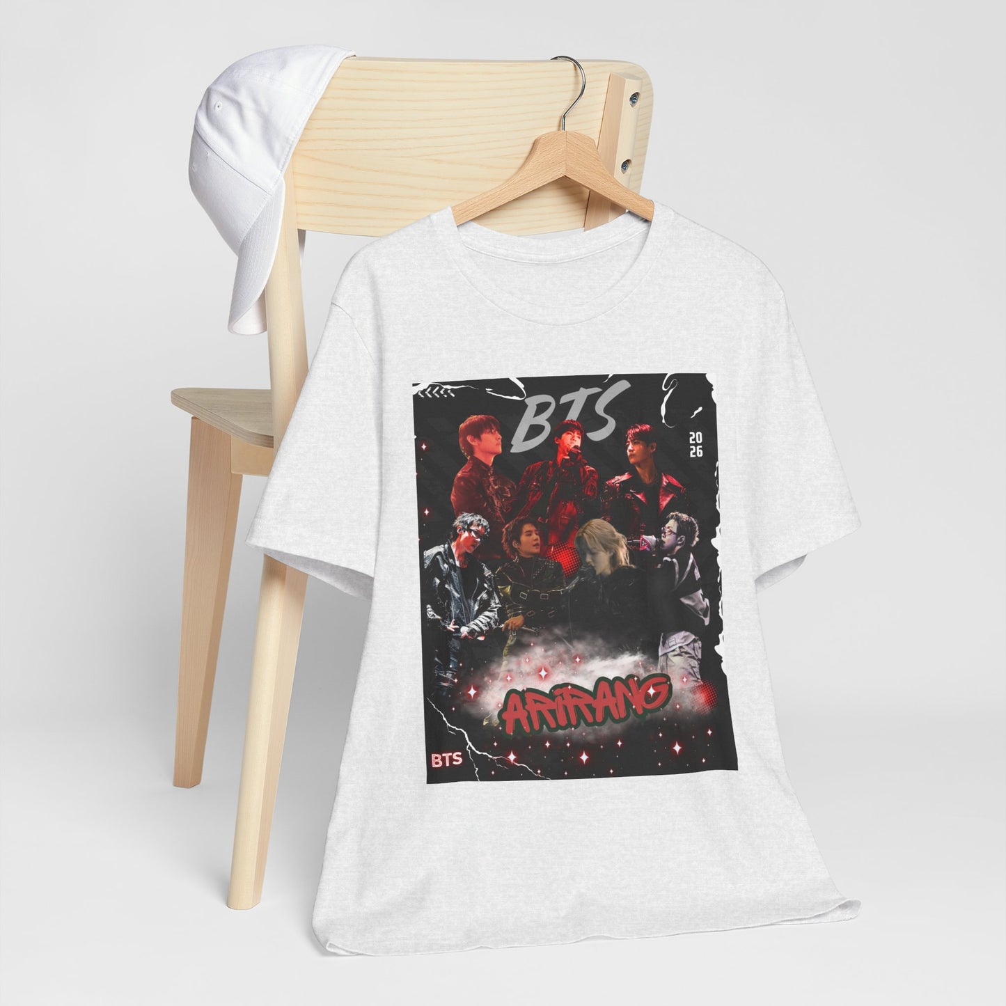 BTS ARIRANG Band Graphic Tee — 'BTS ARMY' Retro Concert Poster Shirt