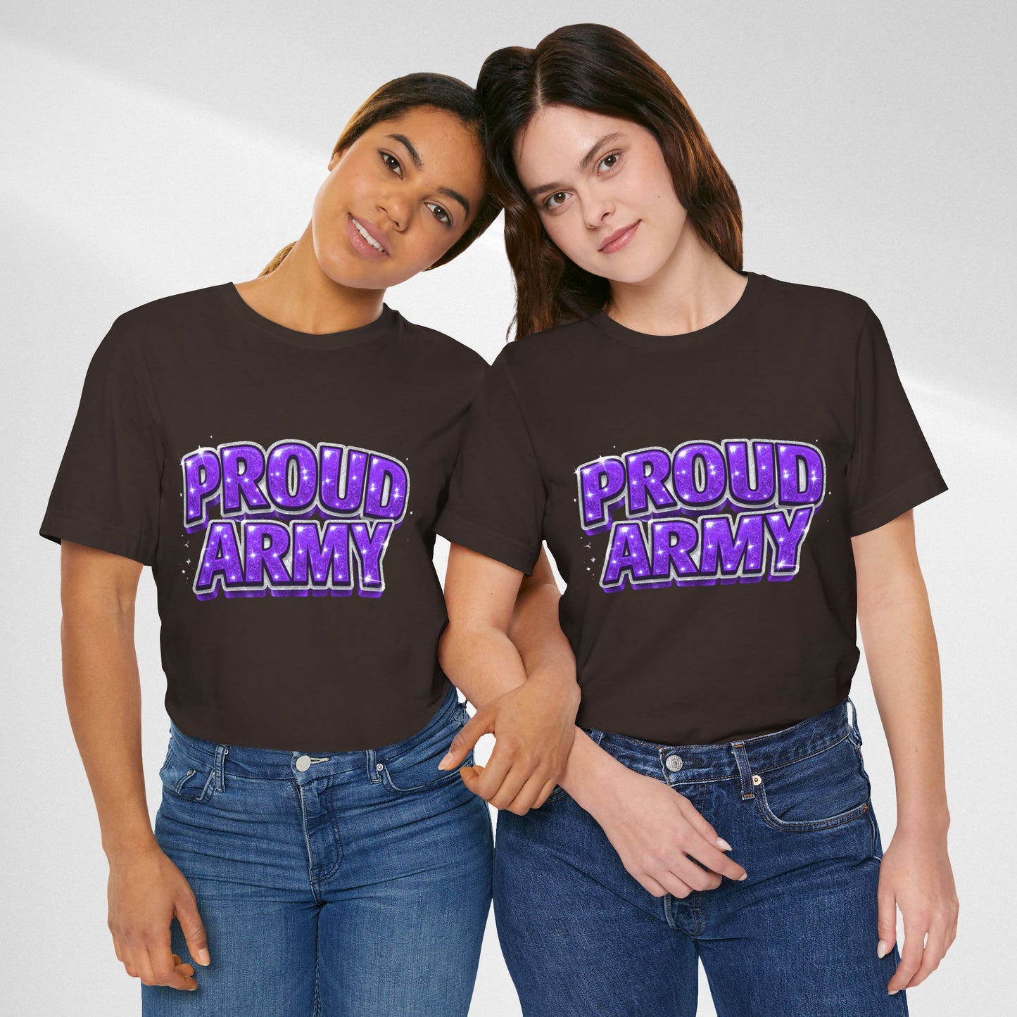 Proud Army T-Shirt — Bold Purple BTS Support Tee