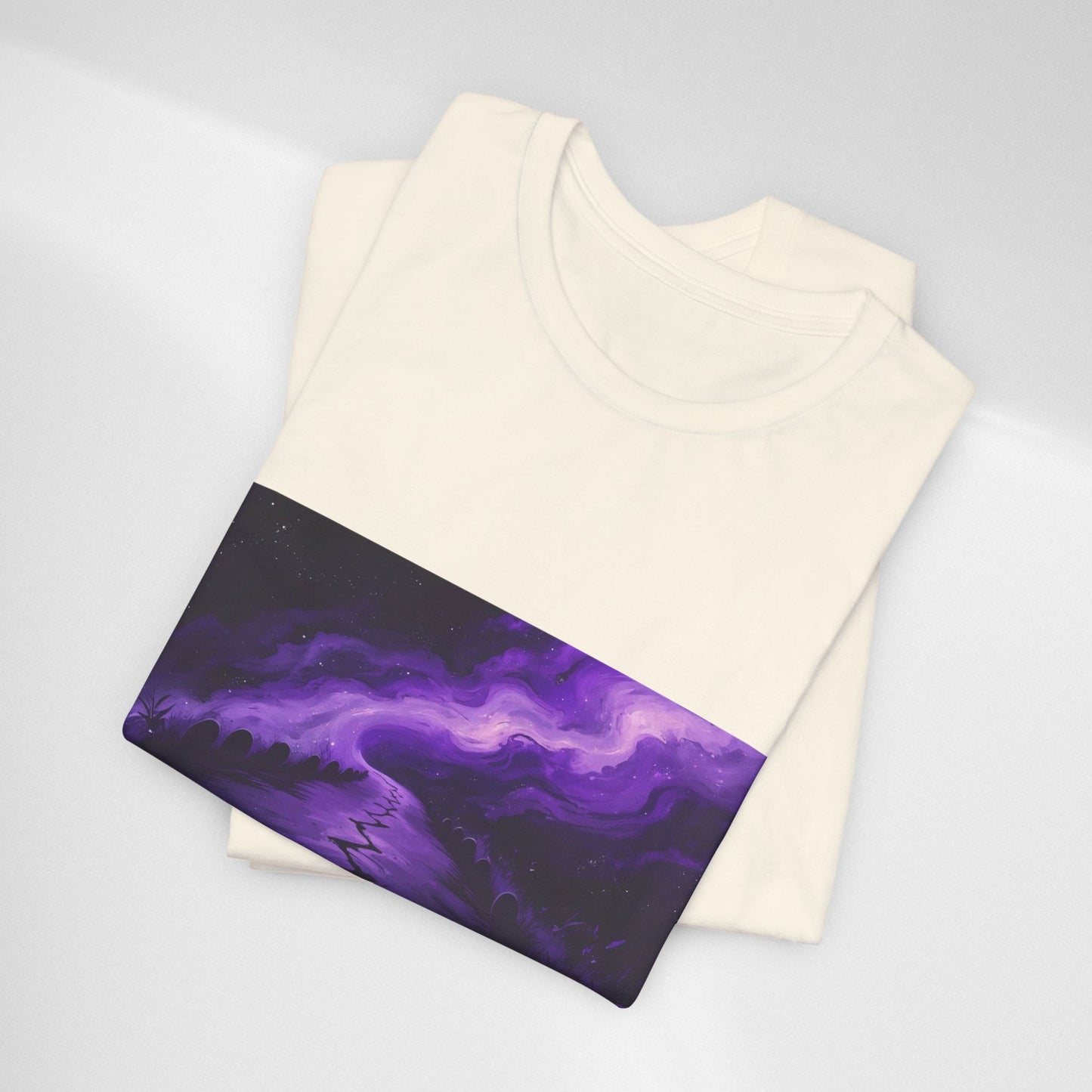 You Never Walk Alone Tee — Purple Night Stairway Graphic T‑Shirt