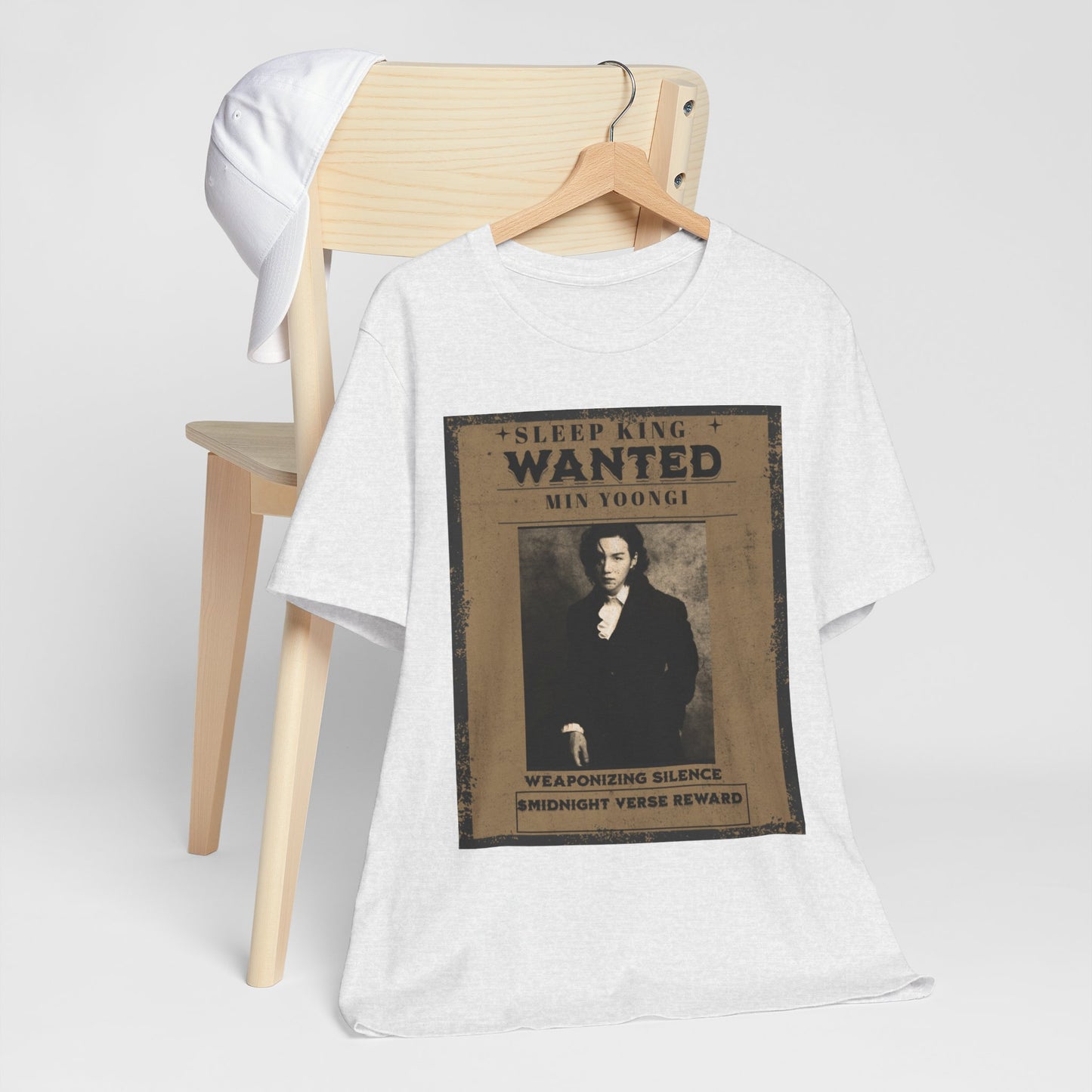 Sleep King Wanted Tee — Vintage 'Min Yoongi' Poster Shirt