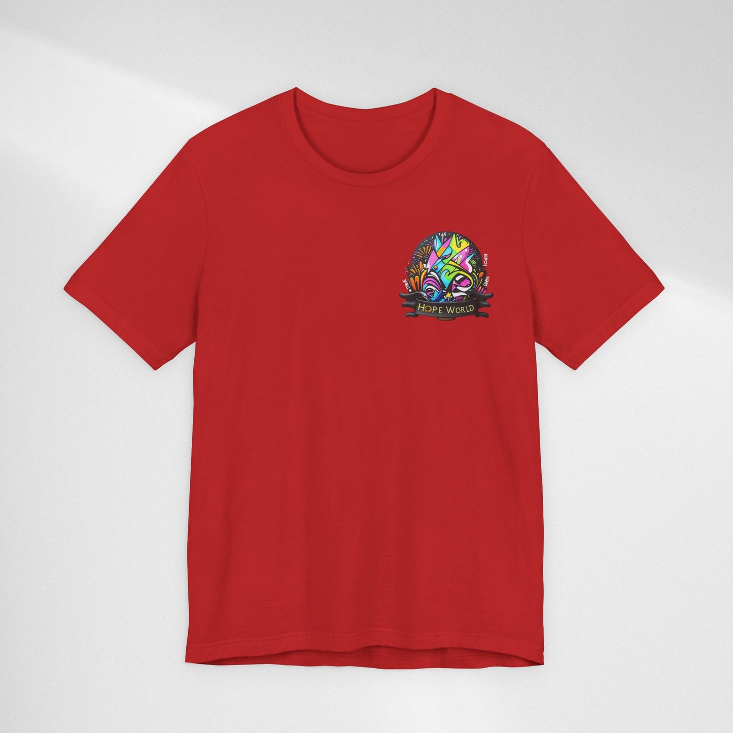 Hope World Graphic Tee — Colorful Graffiti BTS-Inspired Shirt